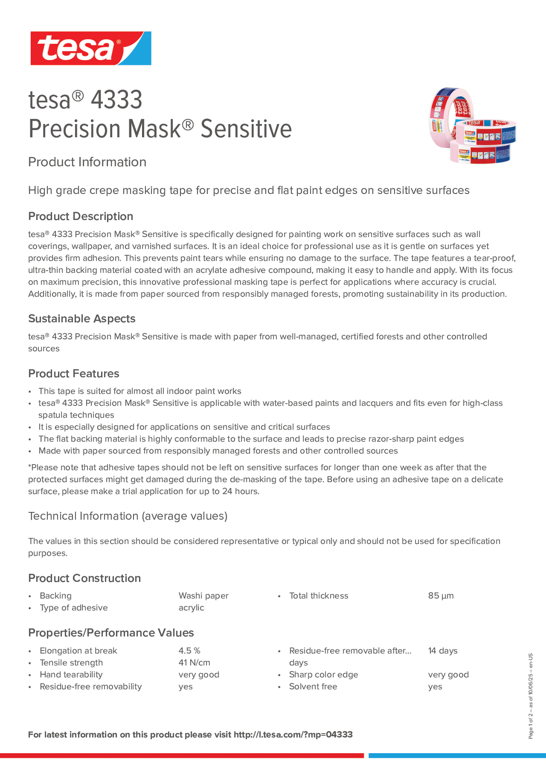 Product information_tesa® 04333_en