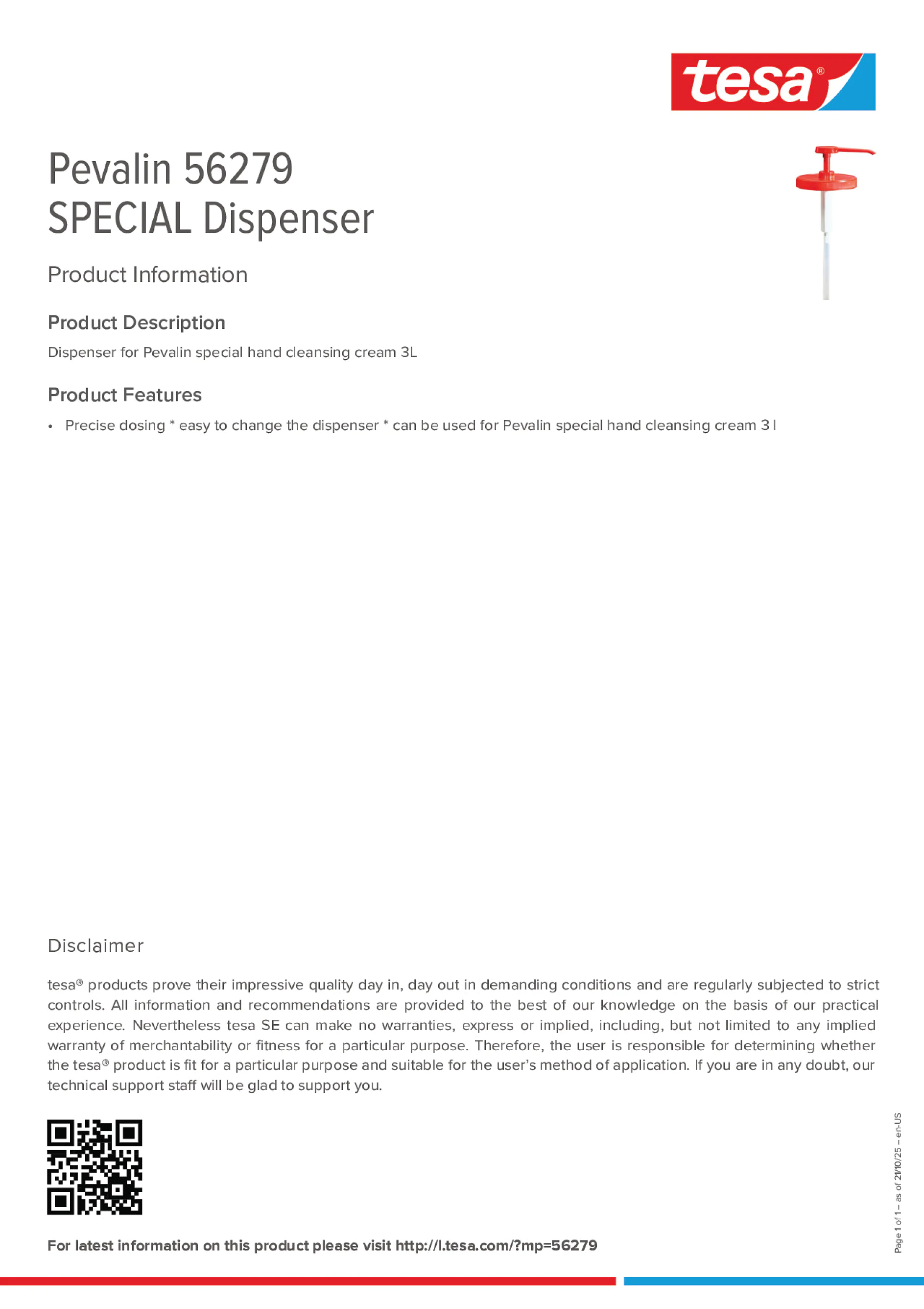 Product information_Pevalin 56279_en