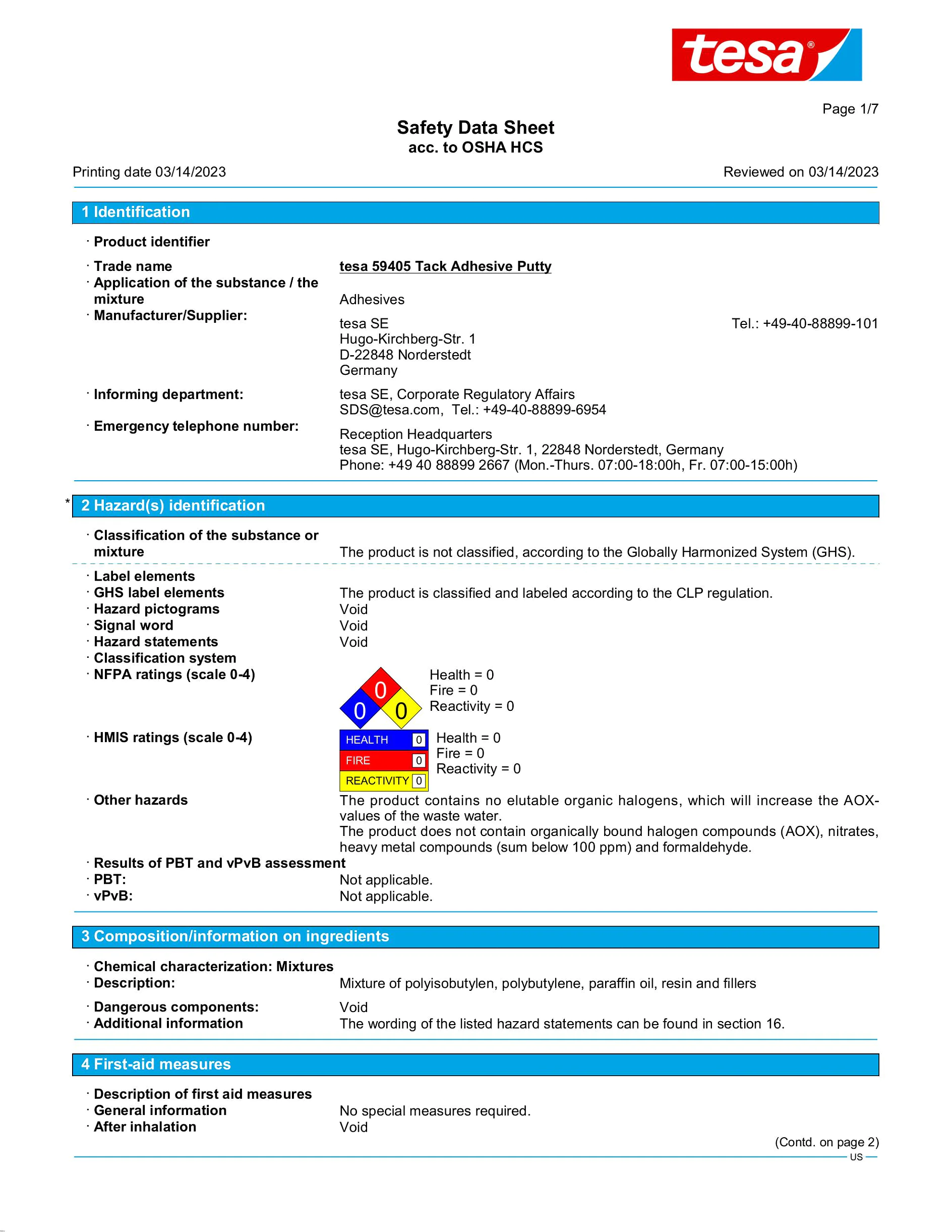 Safety data sheet_tesa® Tack 59405_en_en-US_v9