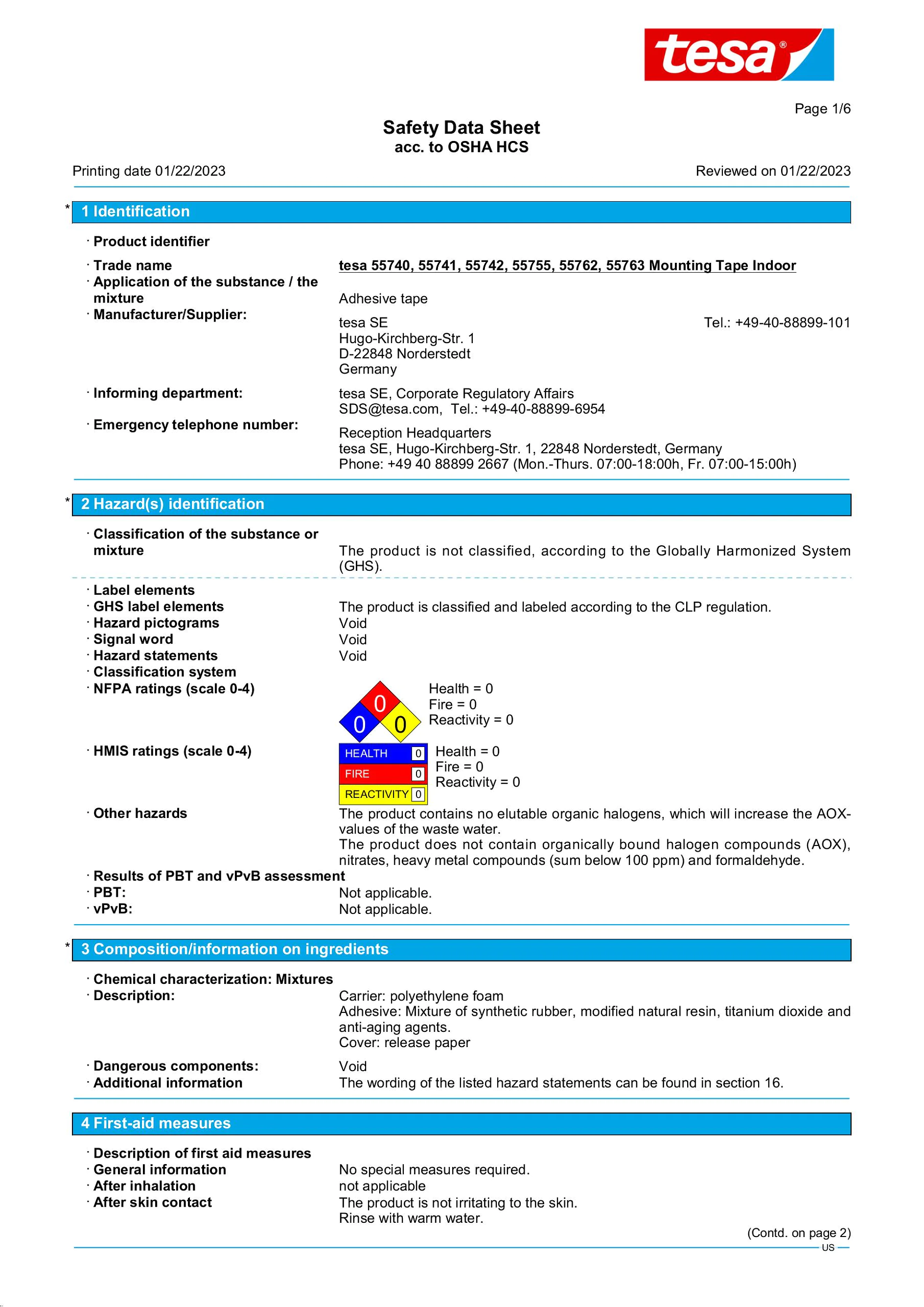Safety data sheet_tesa® Powerbond 55740_en-US_v35