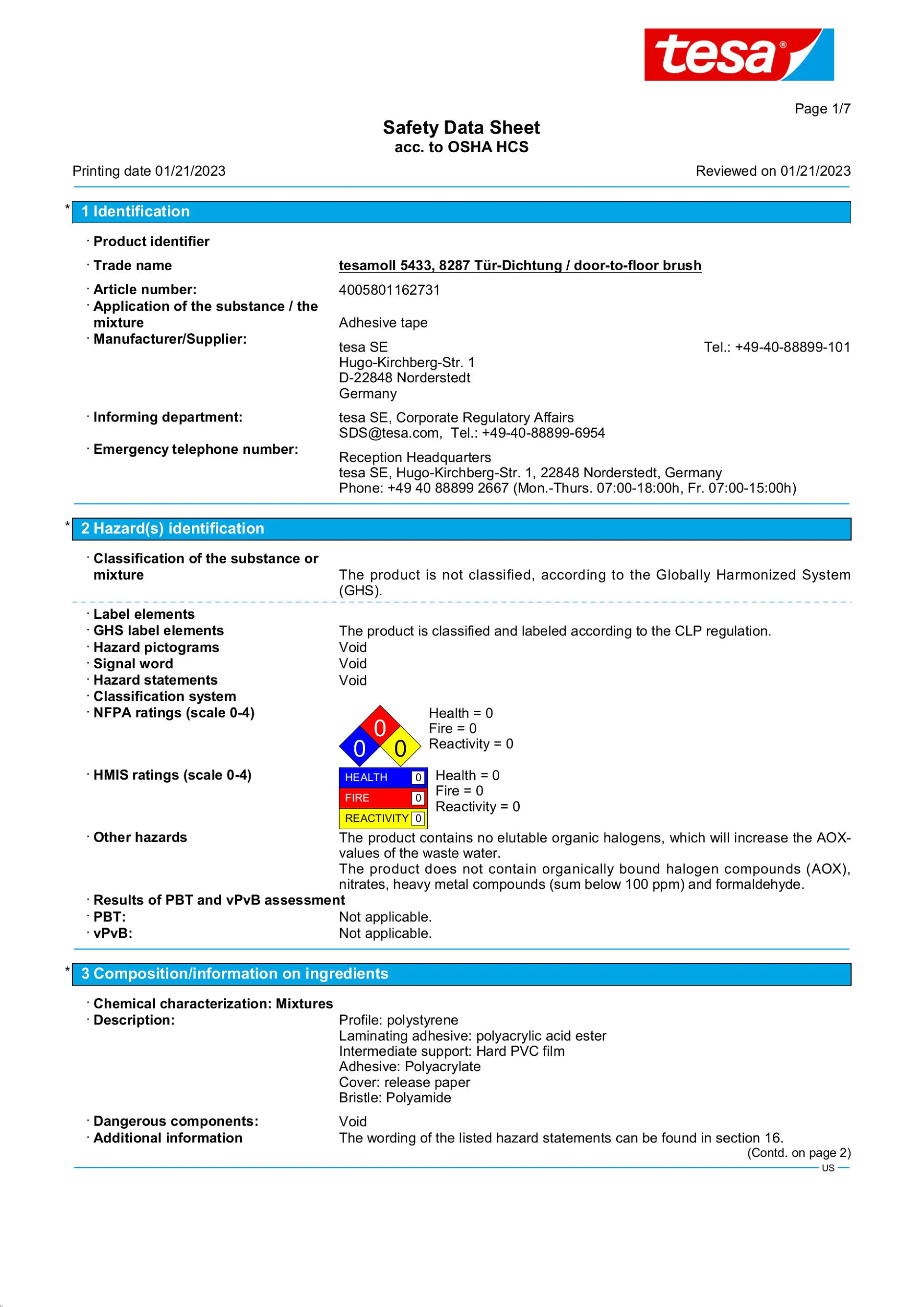 Safety data sheet_tesamoll® 05433_en_en-US_v35