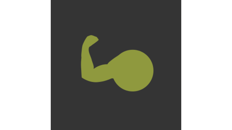 A green silhouette of a human-like arm flexing a muscle against a dark background. (This text has been generated by AI)