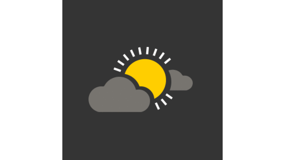 An illustration of a yellow sun partially obscured by two gray clouds, with sun rays extending from behind the clouds. The background is dark gray.
. (This text has been generated by AI)