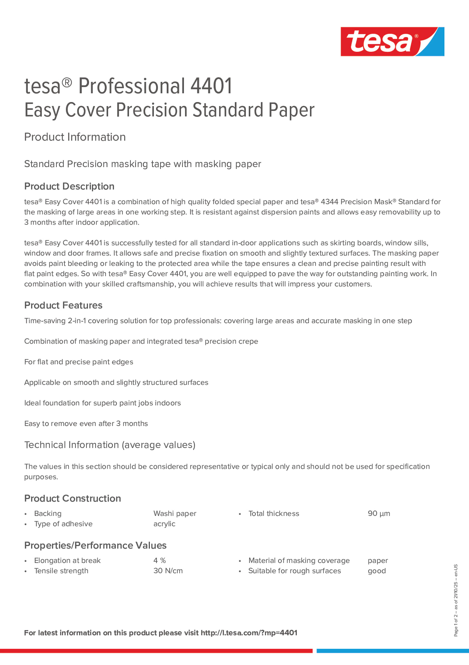 Product information_tesa® Professional 04401_en