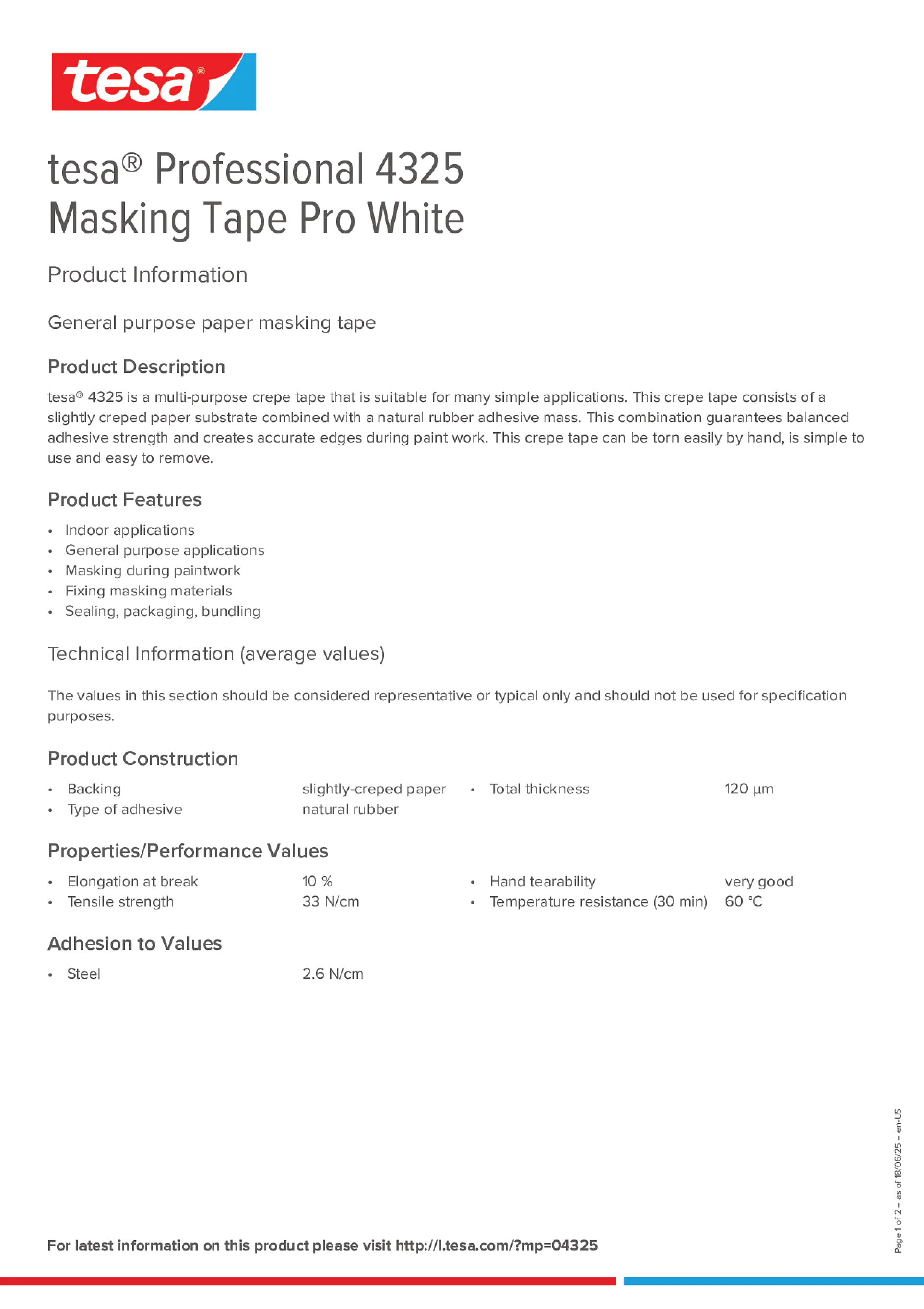 Product information_tesa® Professional 04325_en