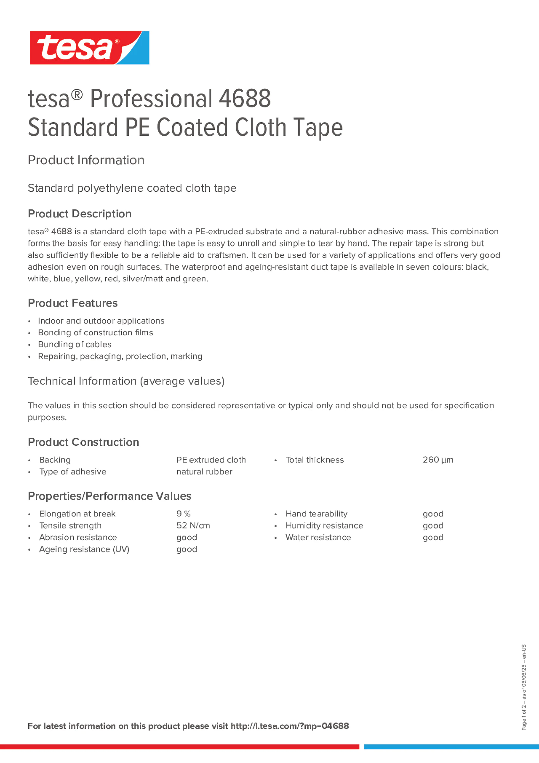 Product information_tesa® Professional 04688_en