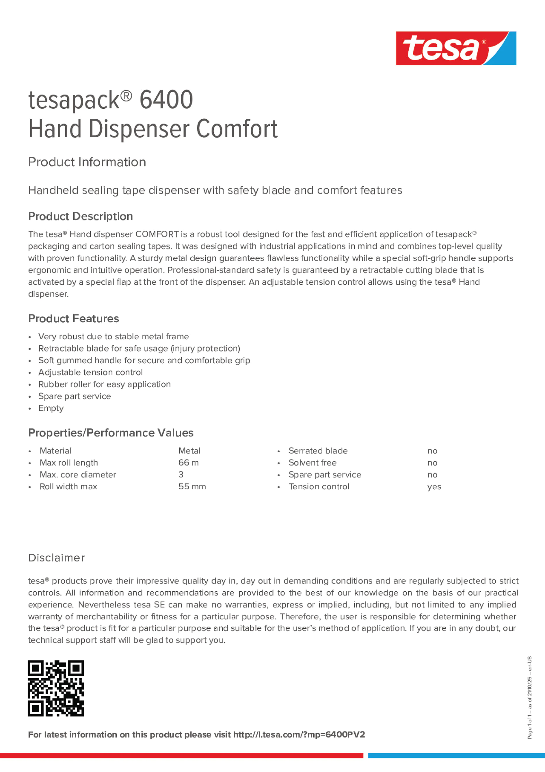 Product information_tesapack® 06400_en