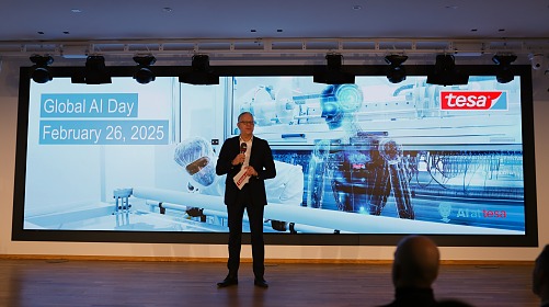tesa CFO Dr Jörg Diesfeld opened the first Global AI Day