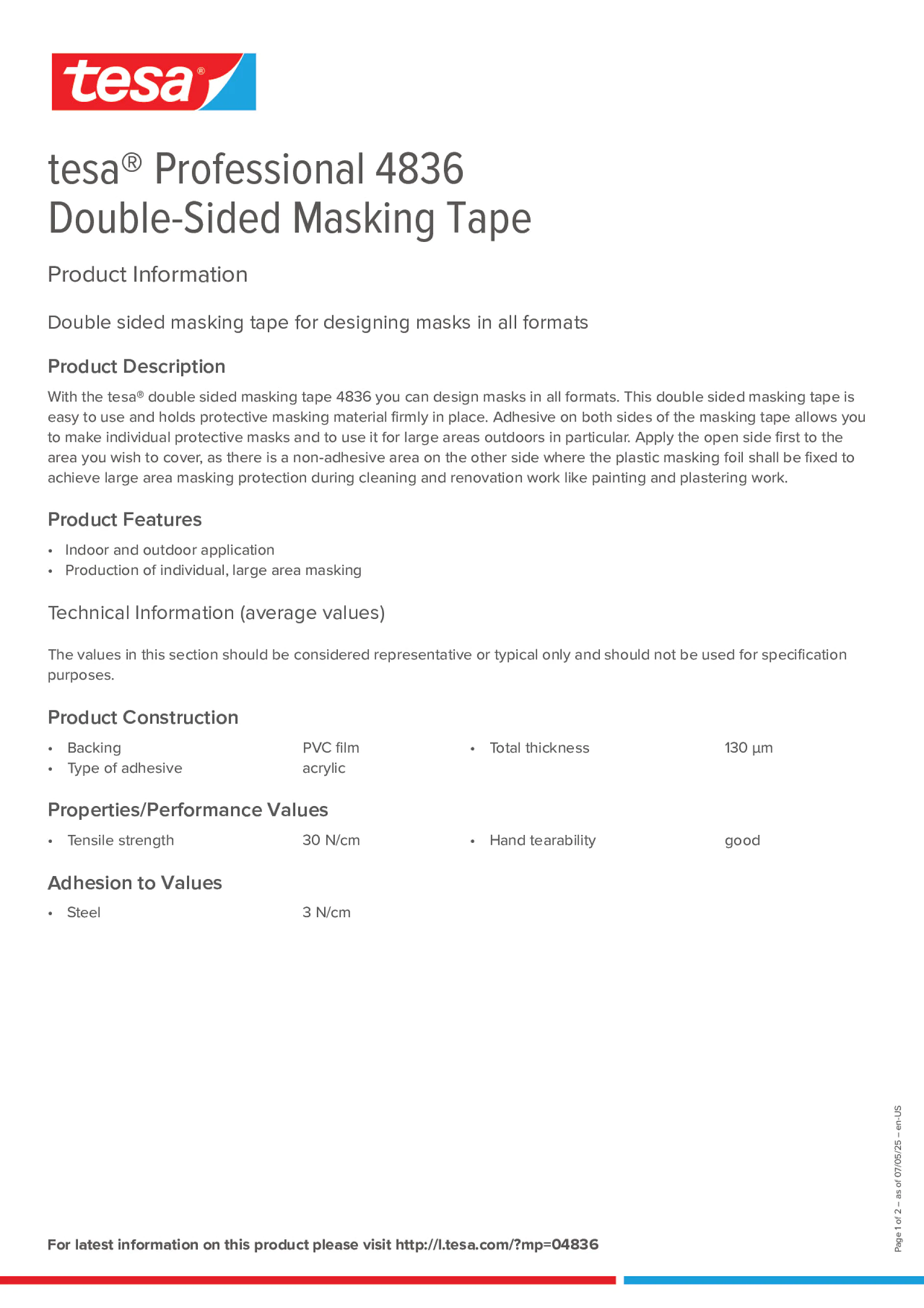 Product information_tesa® Professional 04836_en