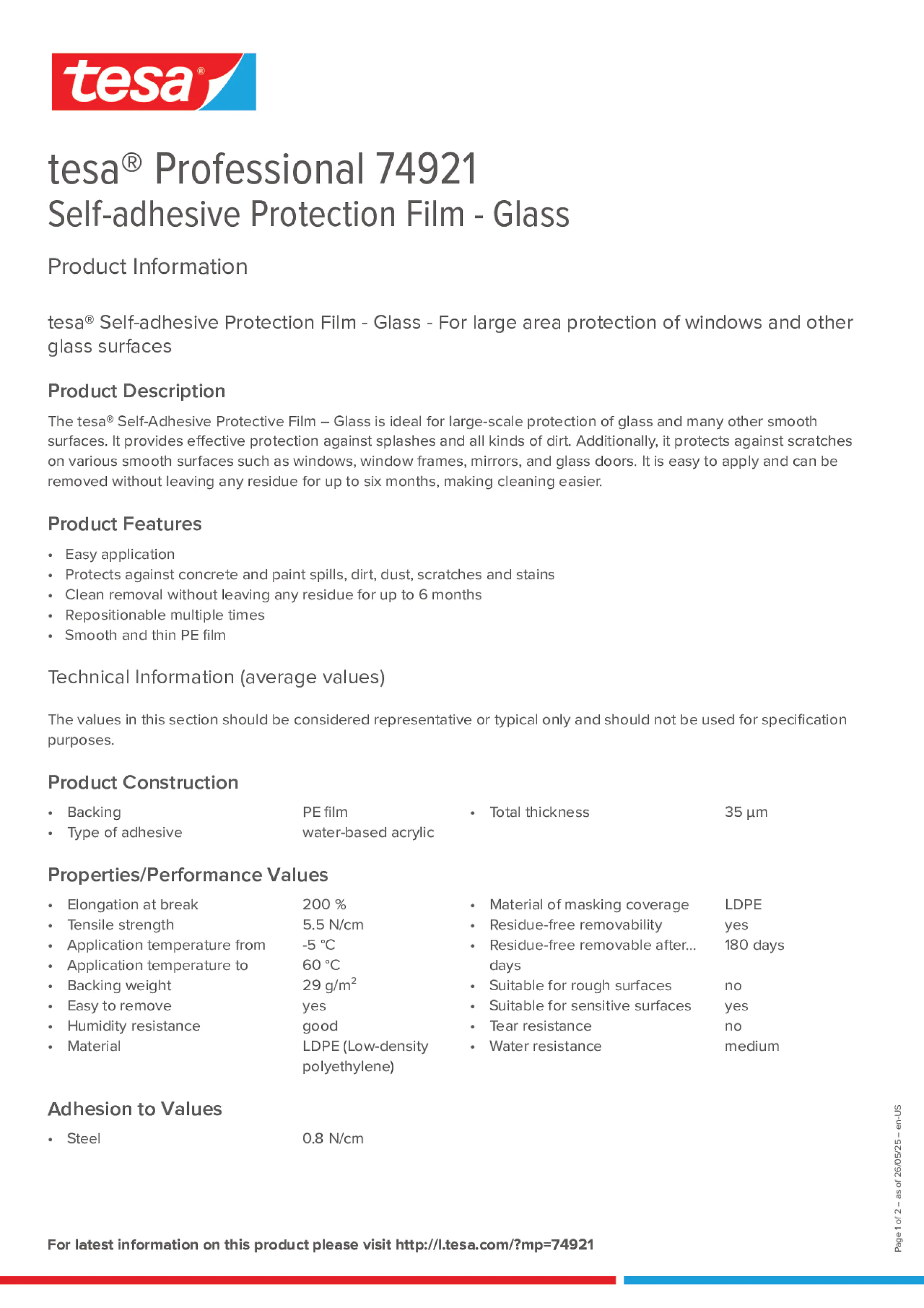 Product information_tesa® Professional 74921_en