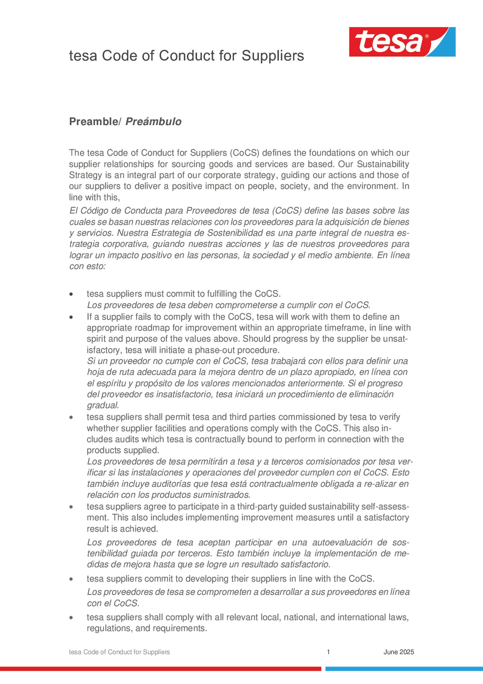 Code of Conduct for Suppliers_2023 EN+SP Version