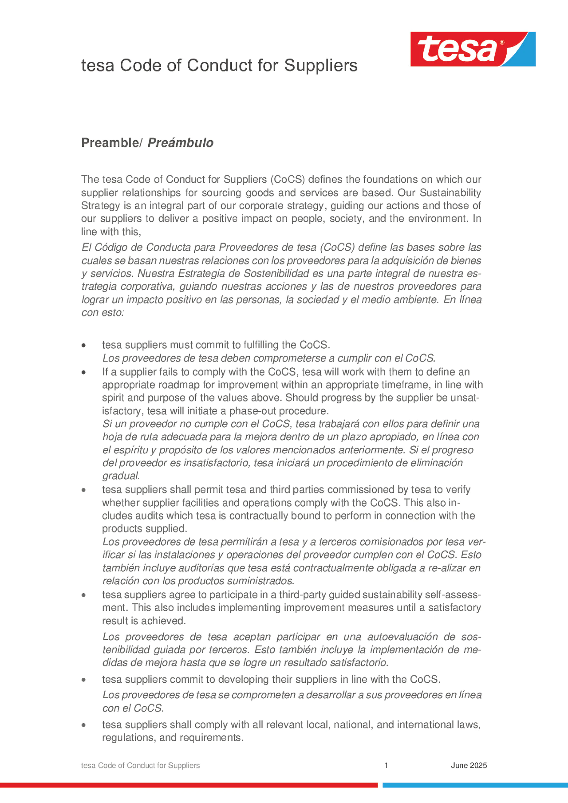 Code of Conduct for Suppliers_2023 EN+SP Version