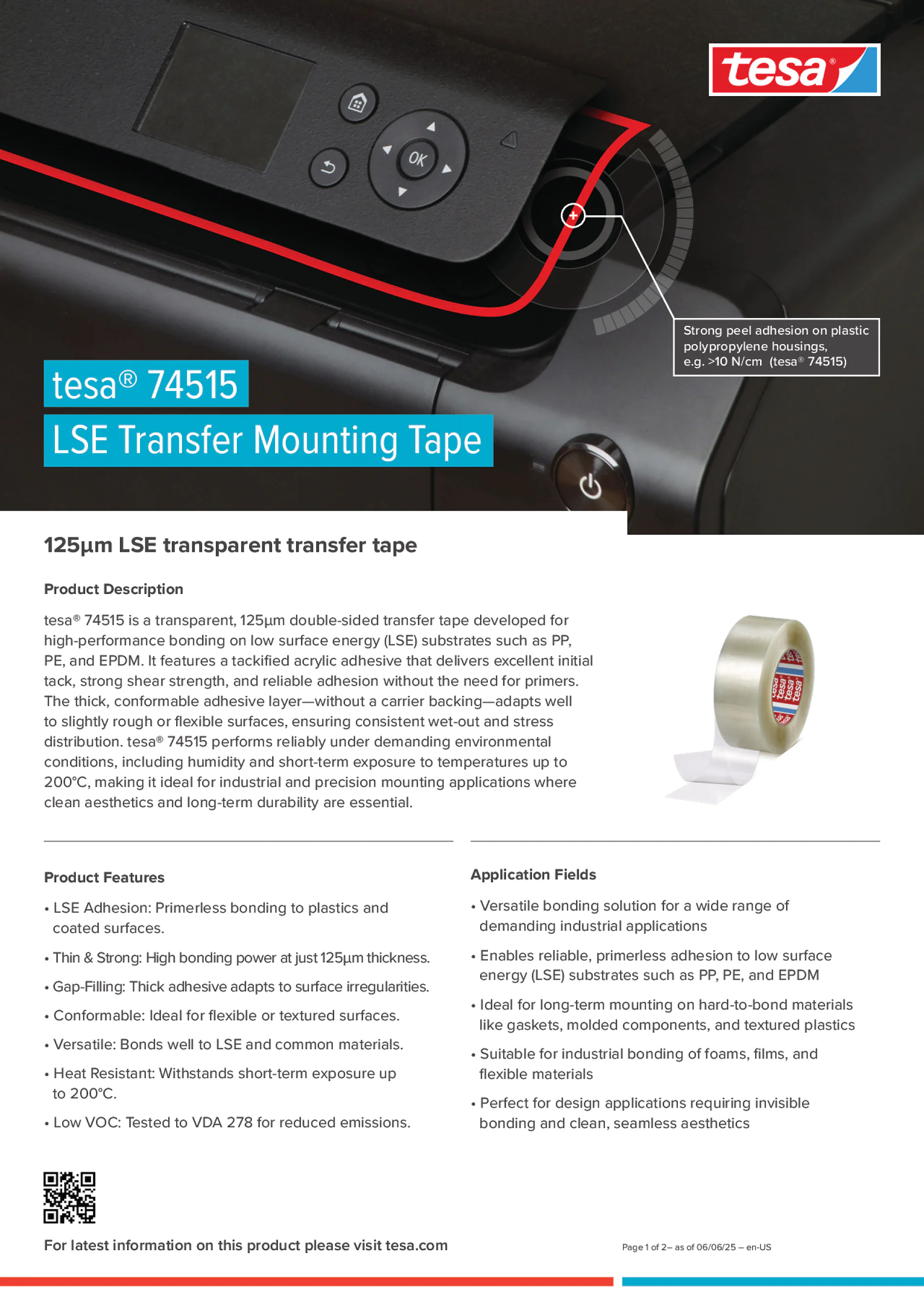 Product Information Sheet 74515