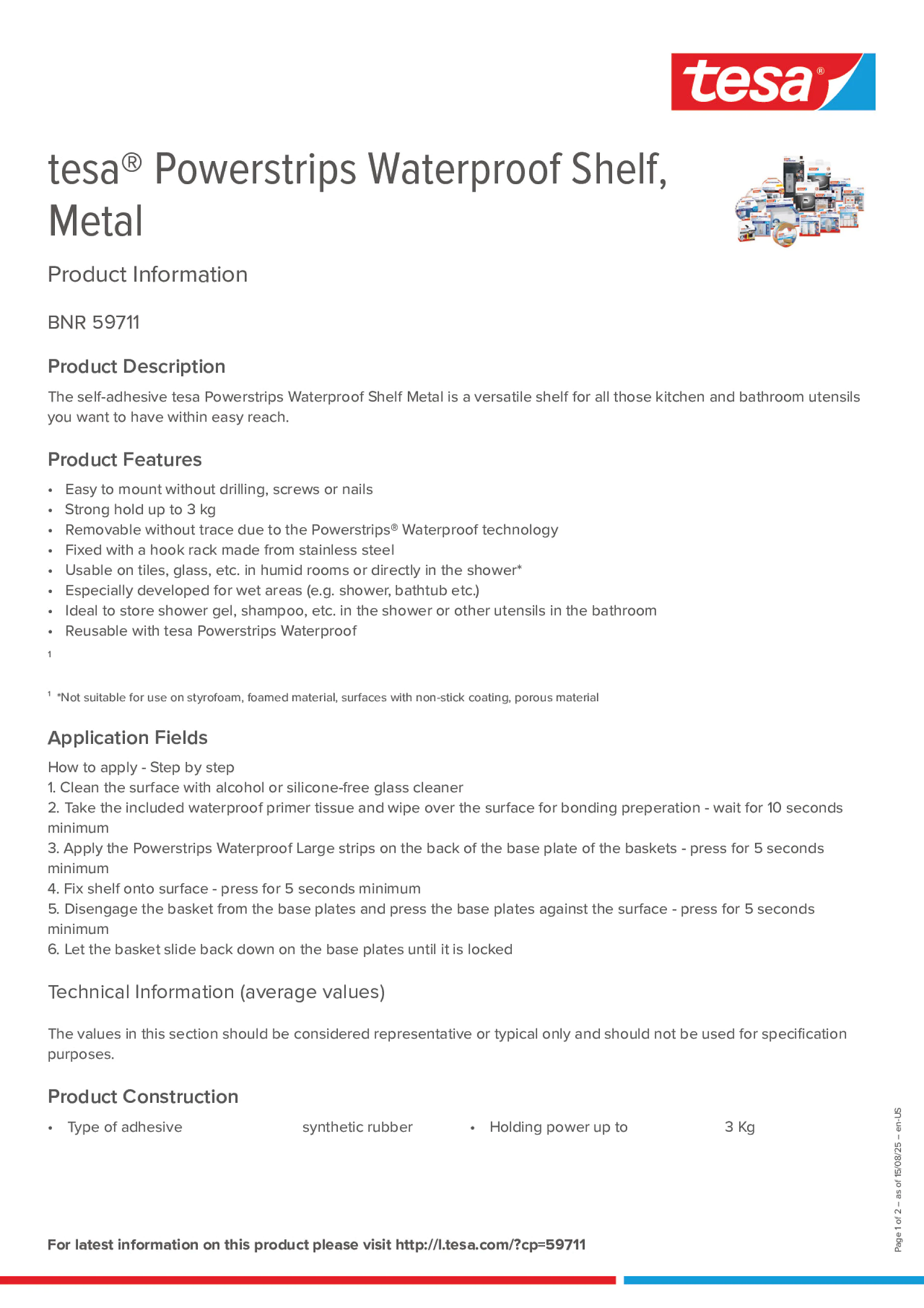 Product information_tesa® Powerstrips 59711_en