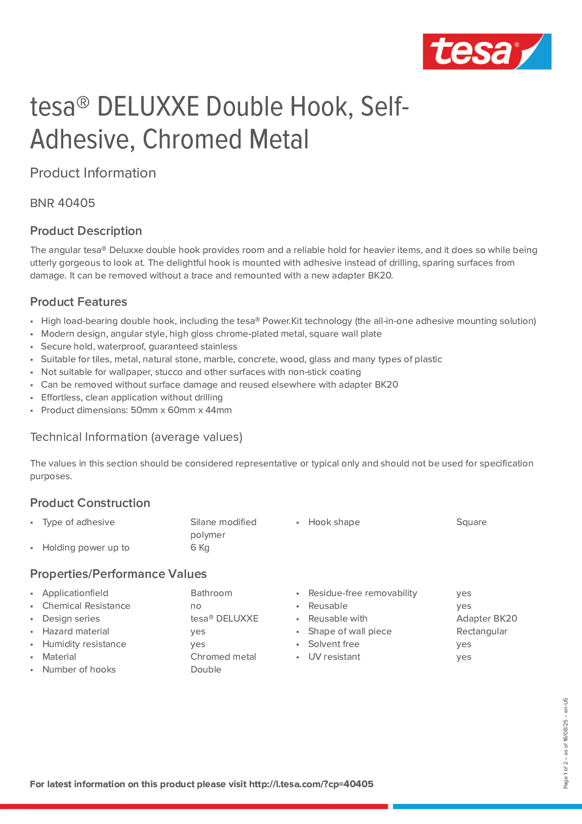 Product information_tesa® 40405_en