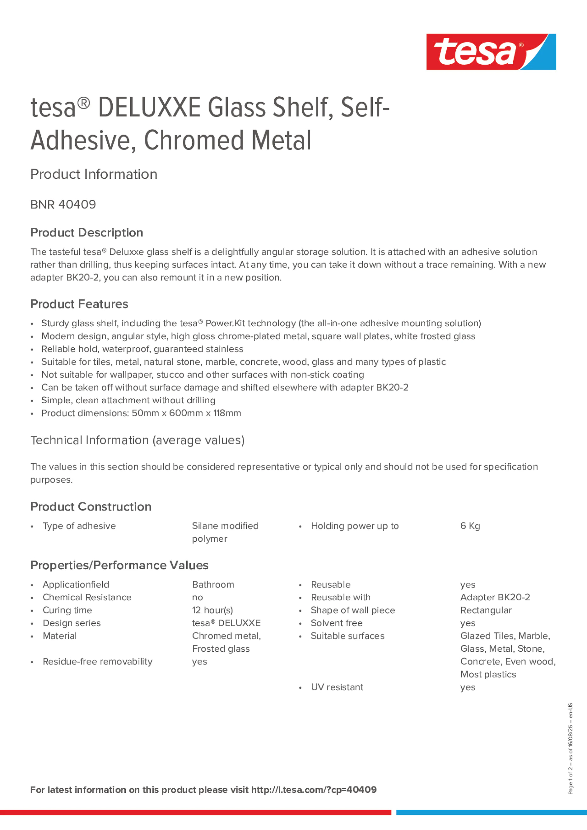 Product information_tesa® 40409_en