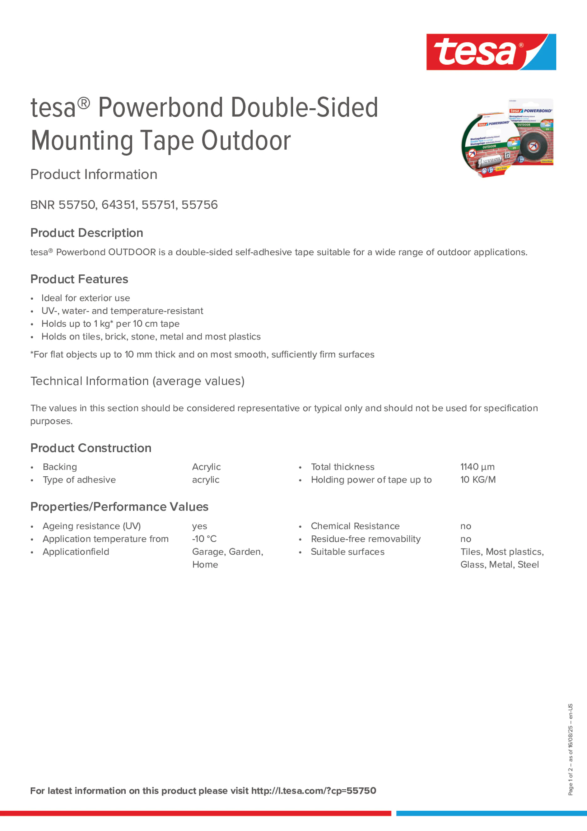 Product information_tesa® Powerbond 55751_en