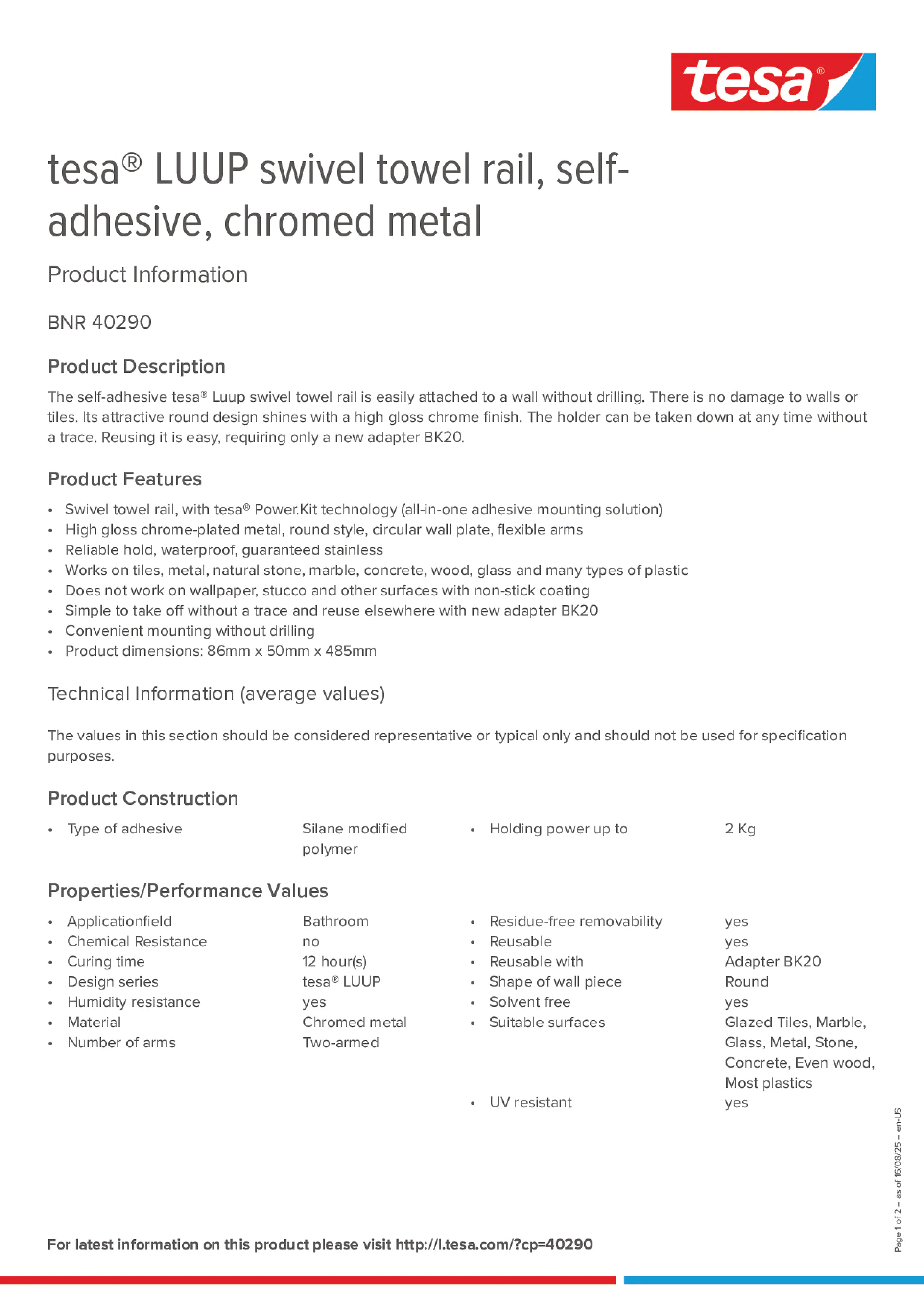 Product information_tesa® 40290_en