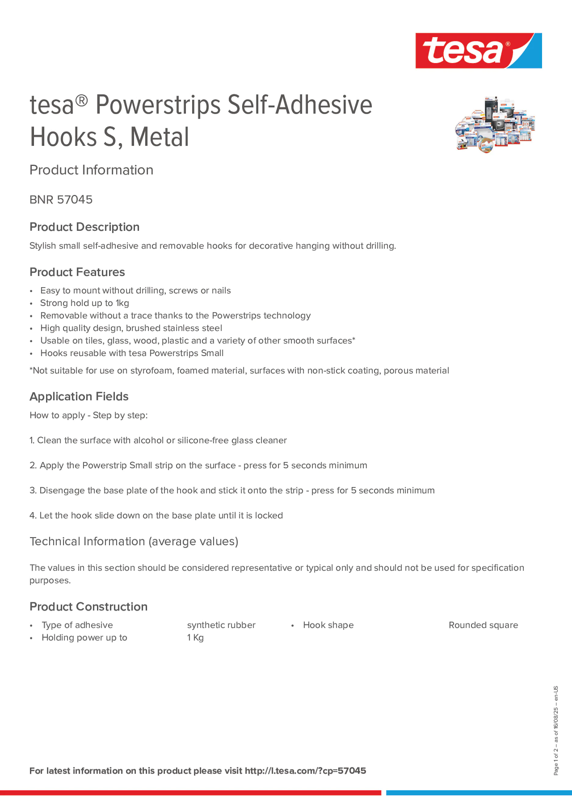 Product information_tesa® Powerstrips 57045_en