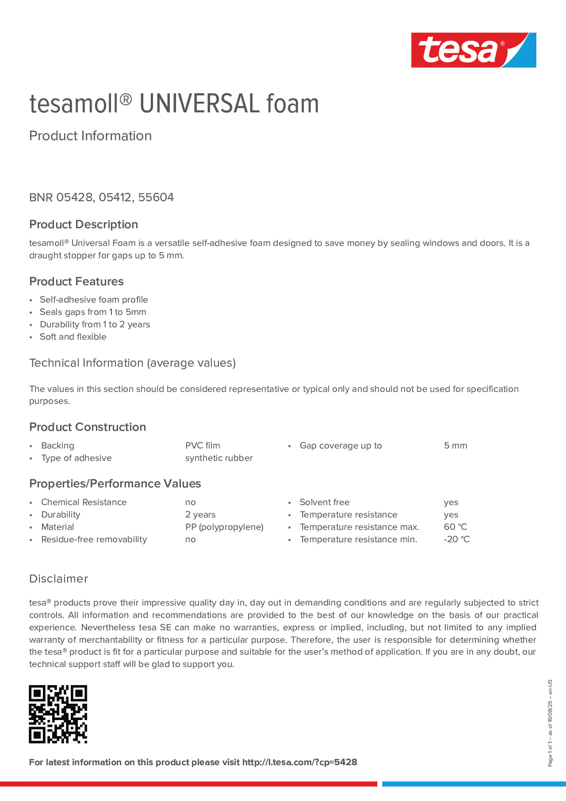 Product information_tesamoll® 55604_en