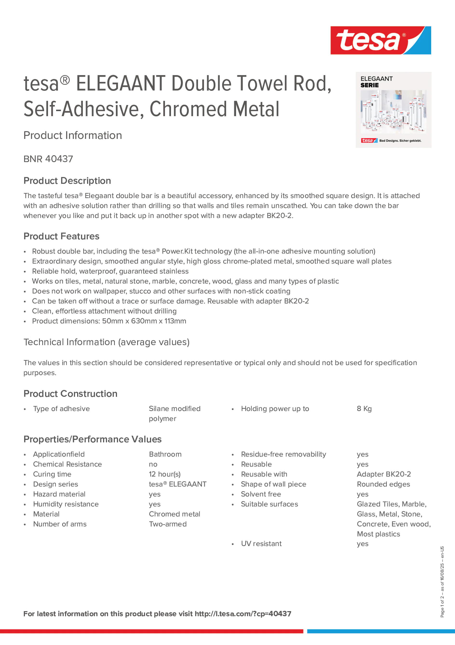 Product information_tesa® 40437_en Product information_tesa® 40437_en