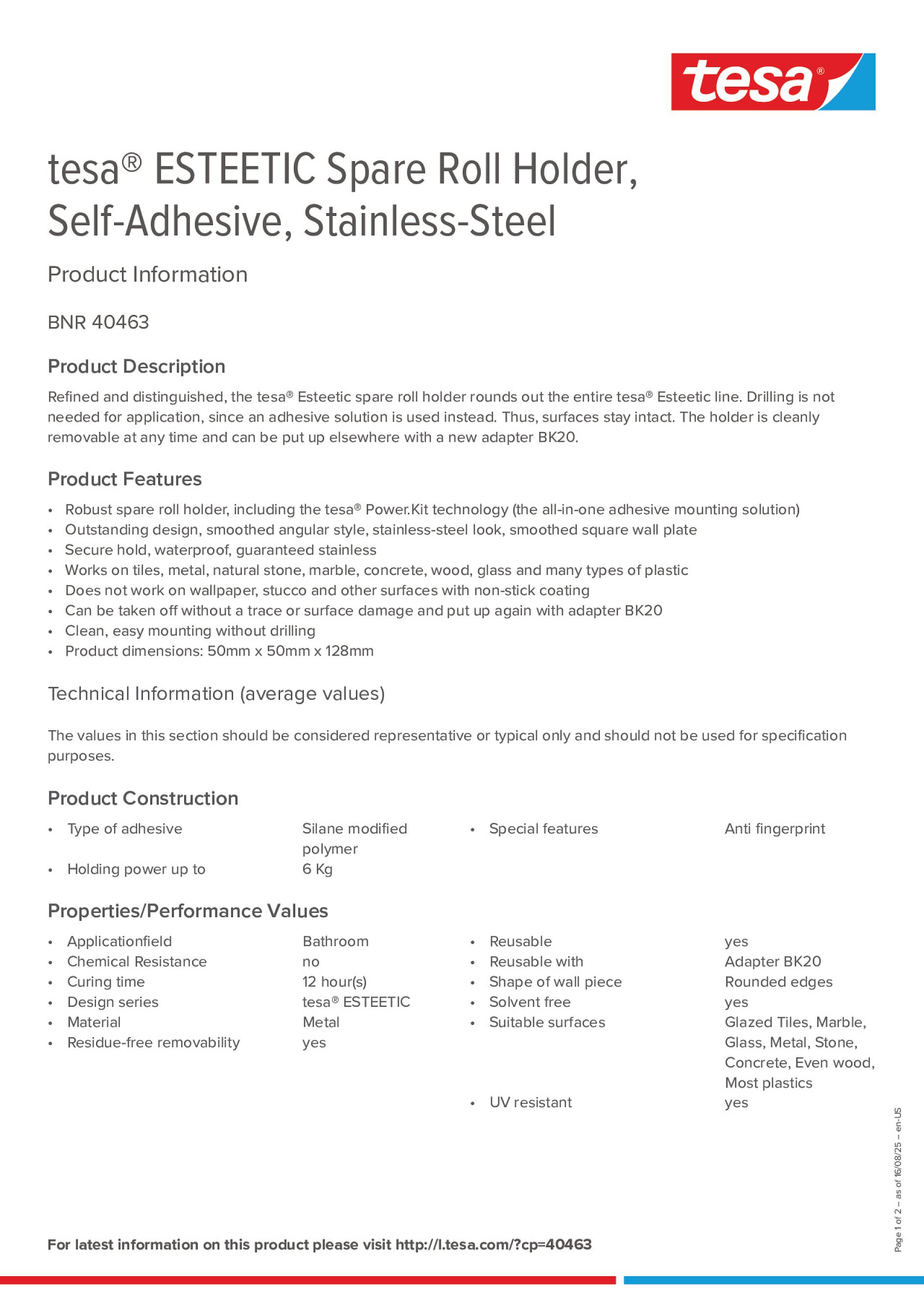 Product information_tesa® 40463_en