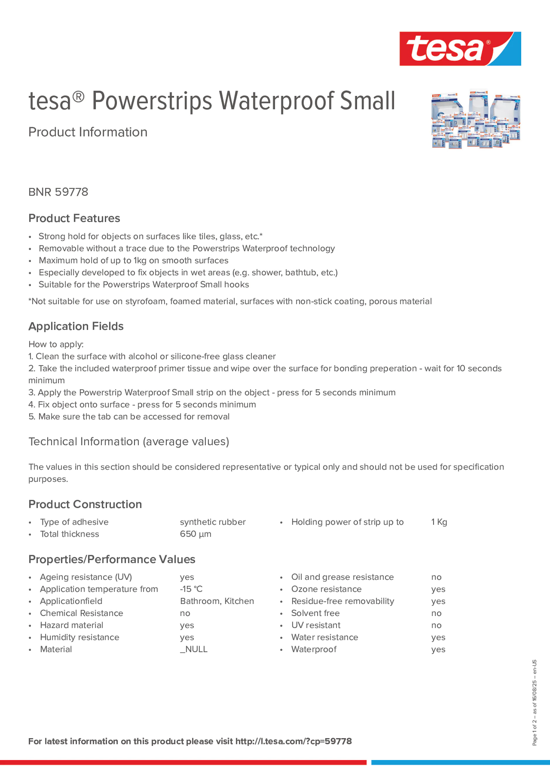 Product information_tesa® Powerstrips 59778_en