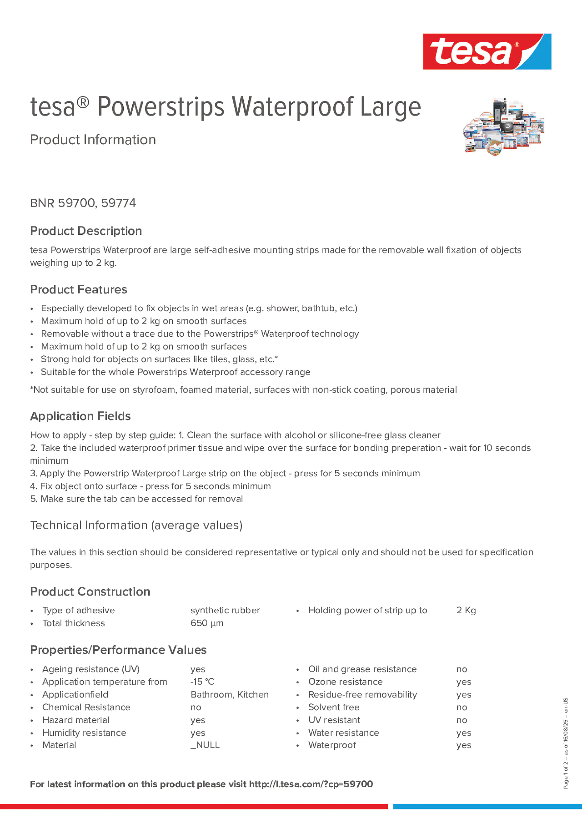 Product information_tesa® Powerstrips 59700_en