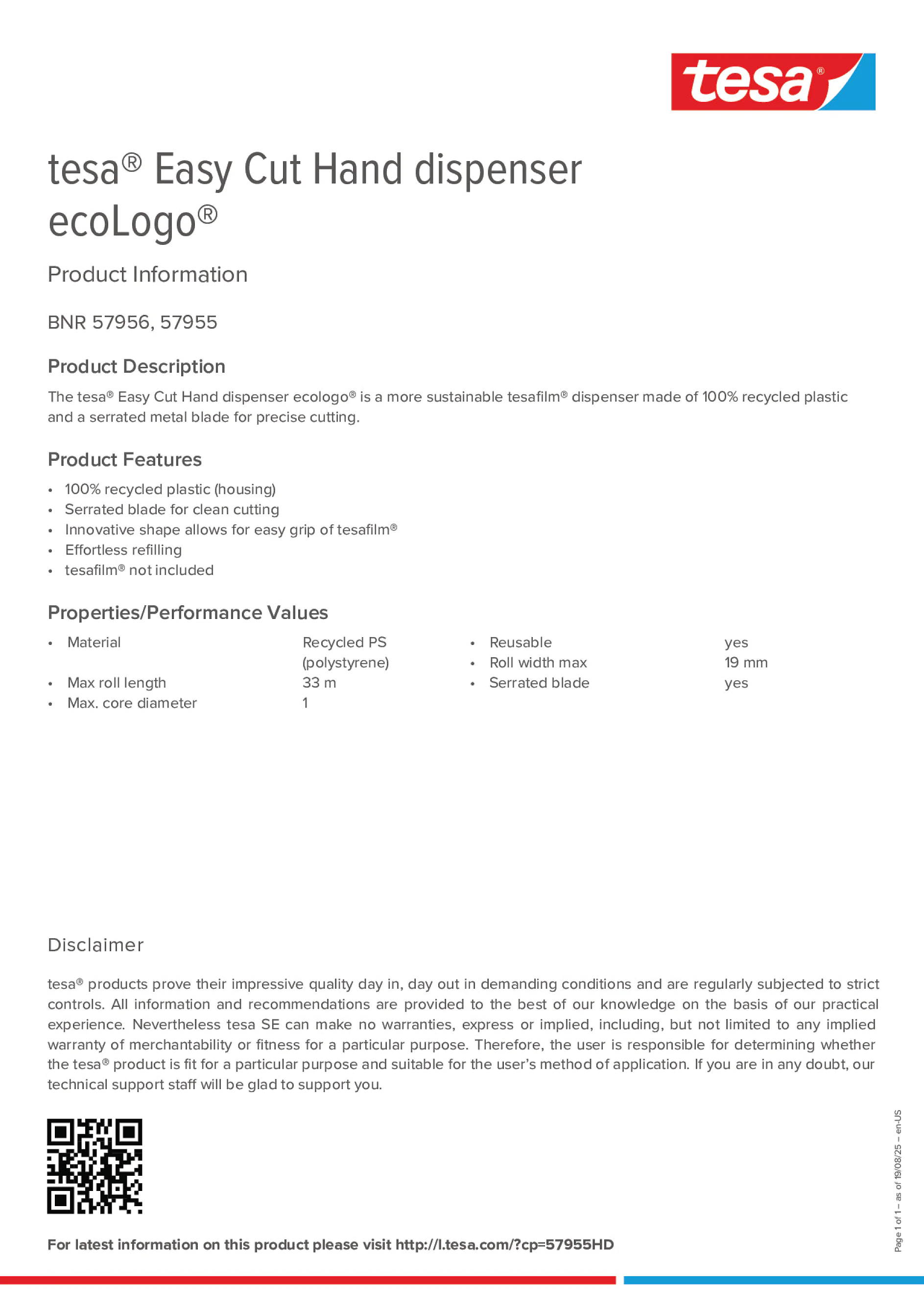 Product information_tesa® Easy Cut 57955_en