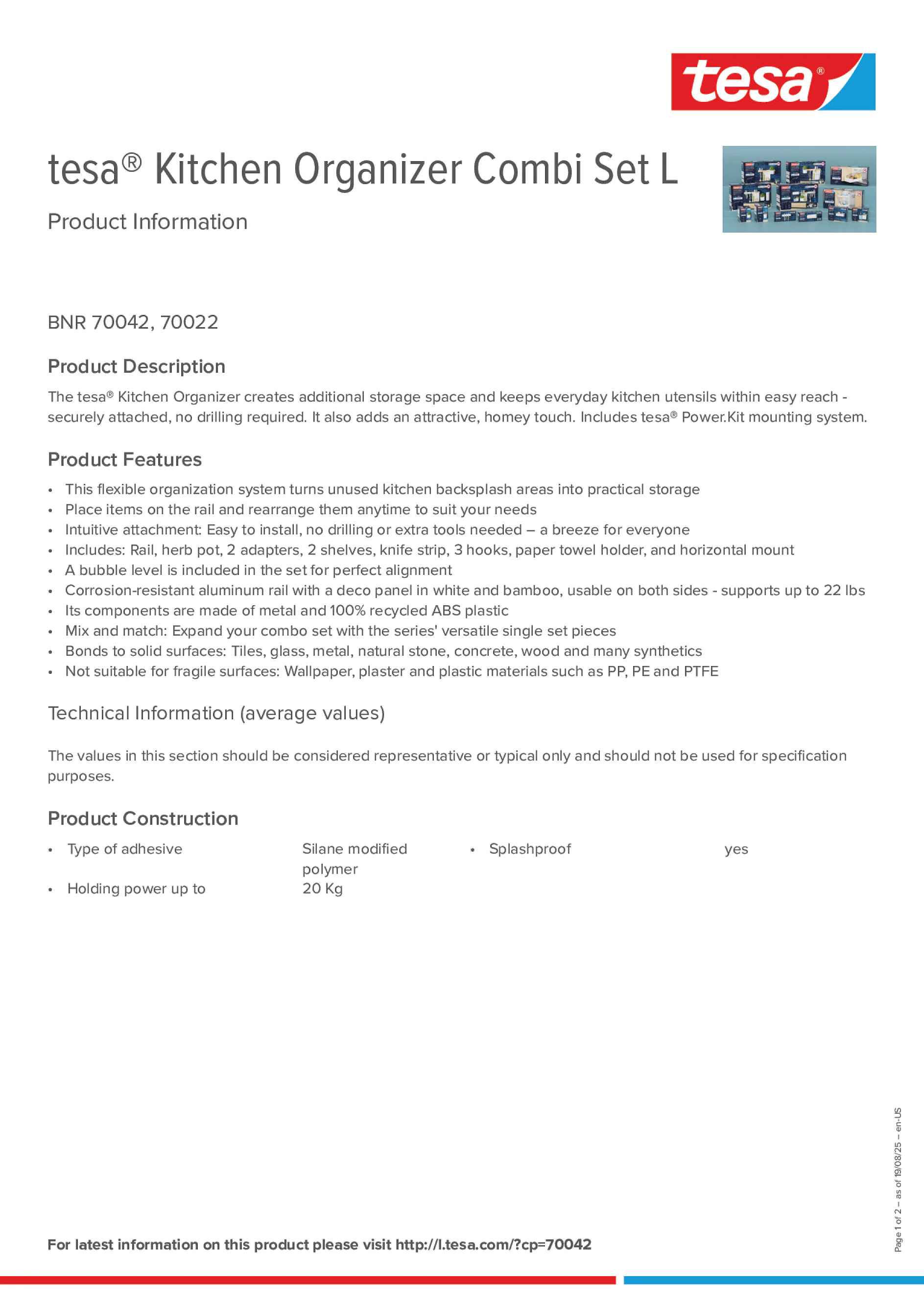 Product information_tesa® 70042_en Product information_tesa® 70042_en