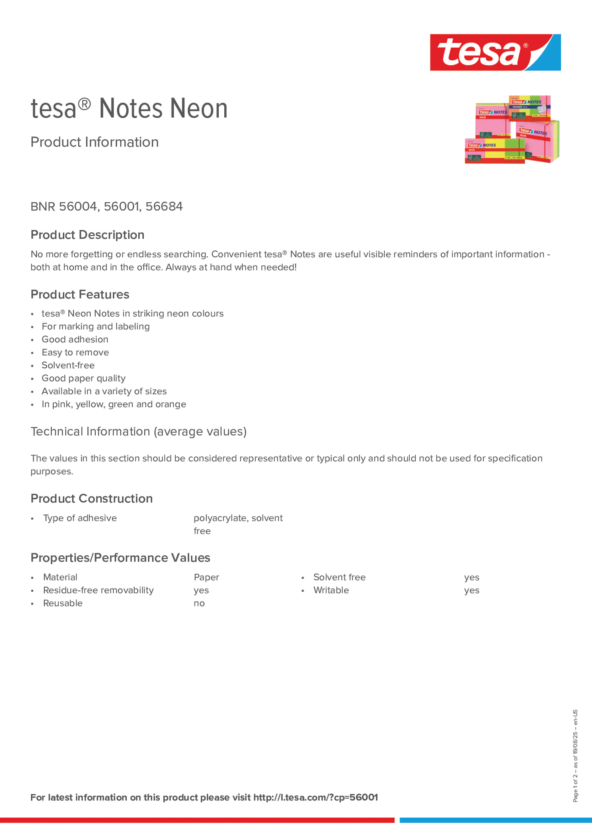 Product information_tesa® 56001_en