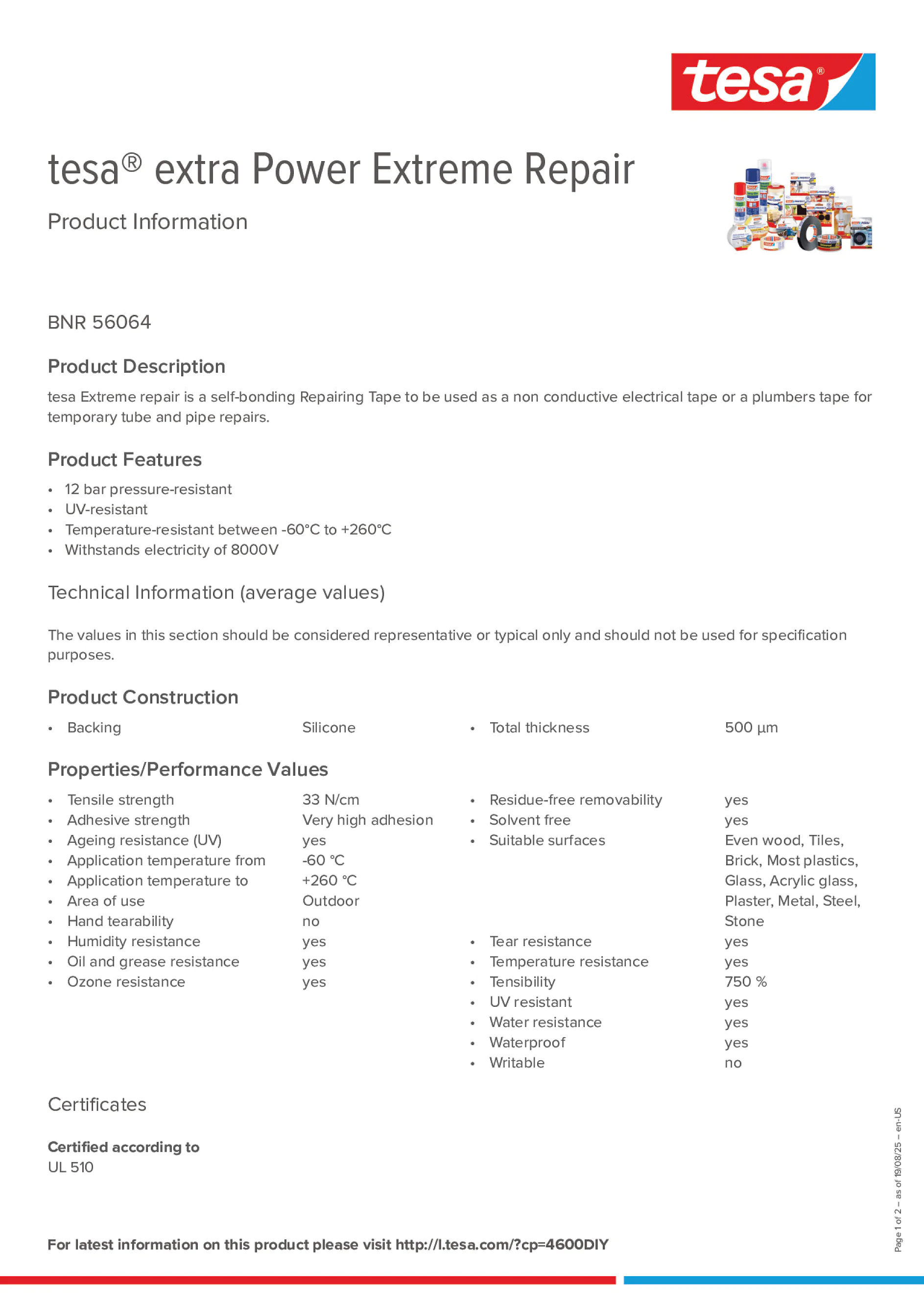 Product information_tesa® extra Power 56064_en