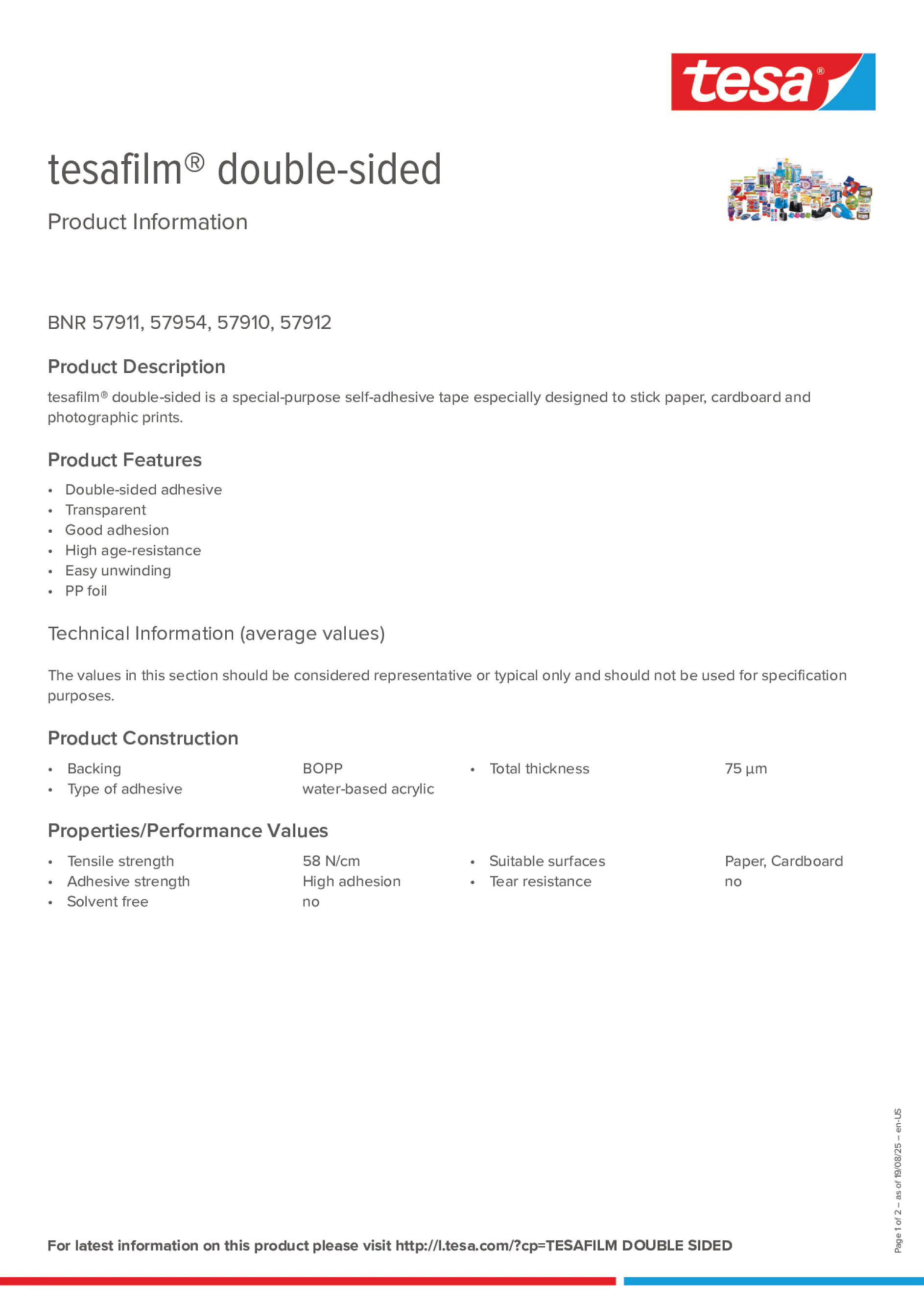 Product information_tesafilm® 57910_en
