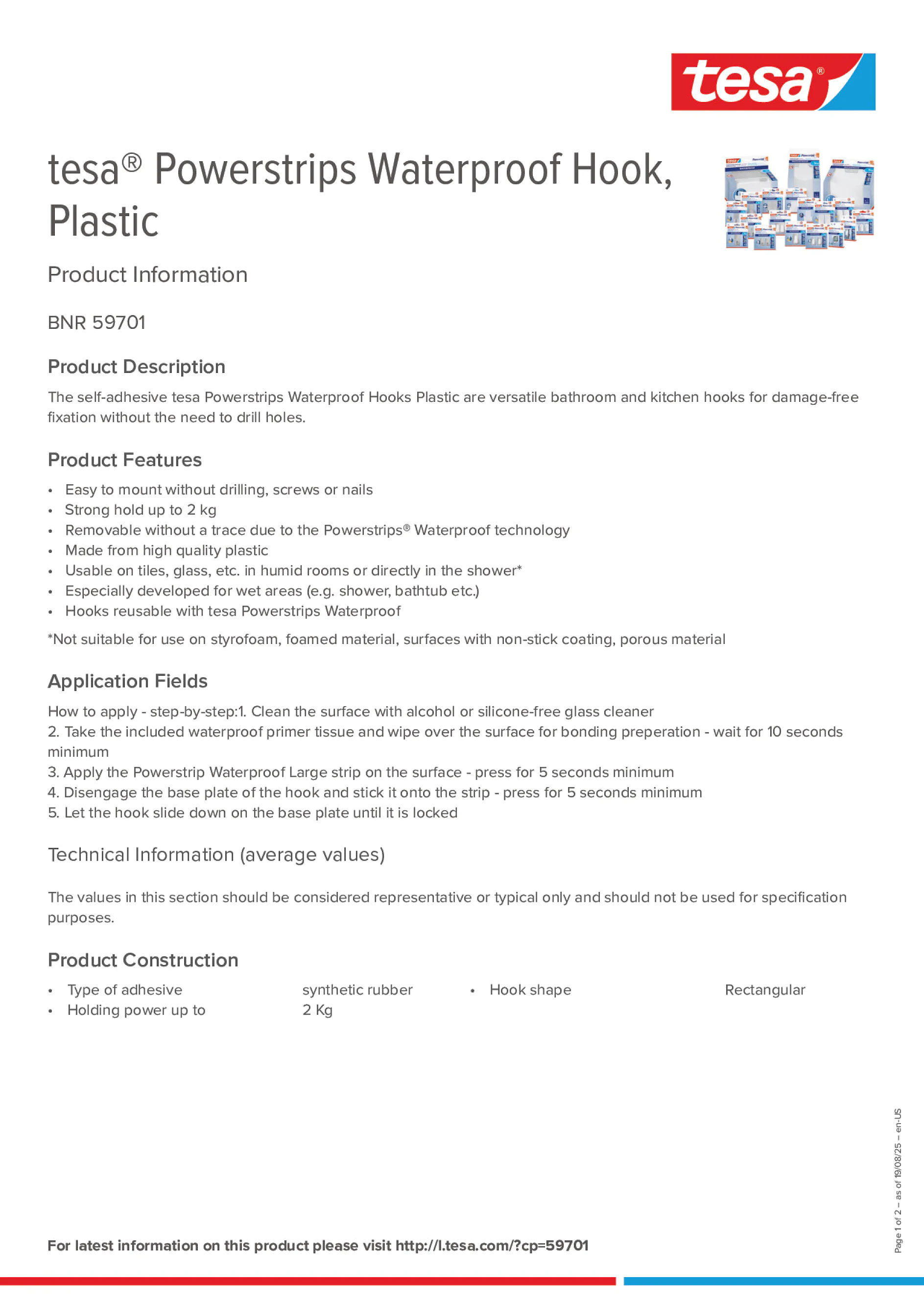 Product information_tesa® Powerstrips 59701_en