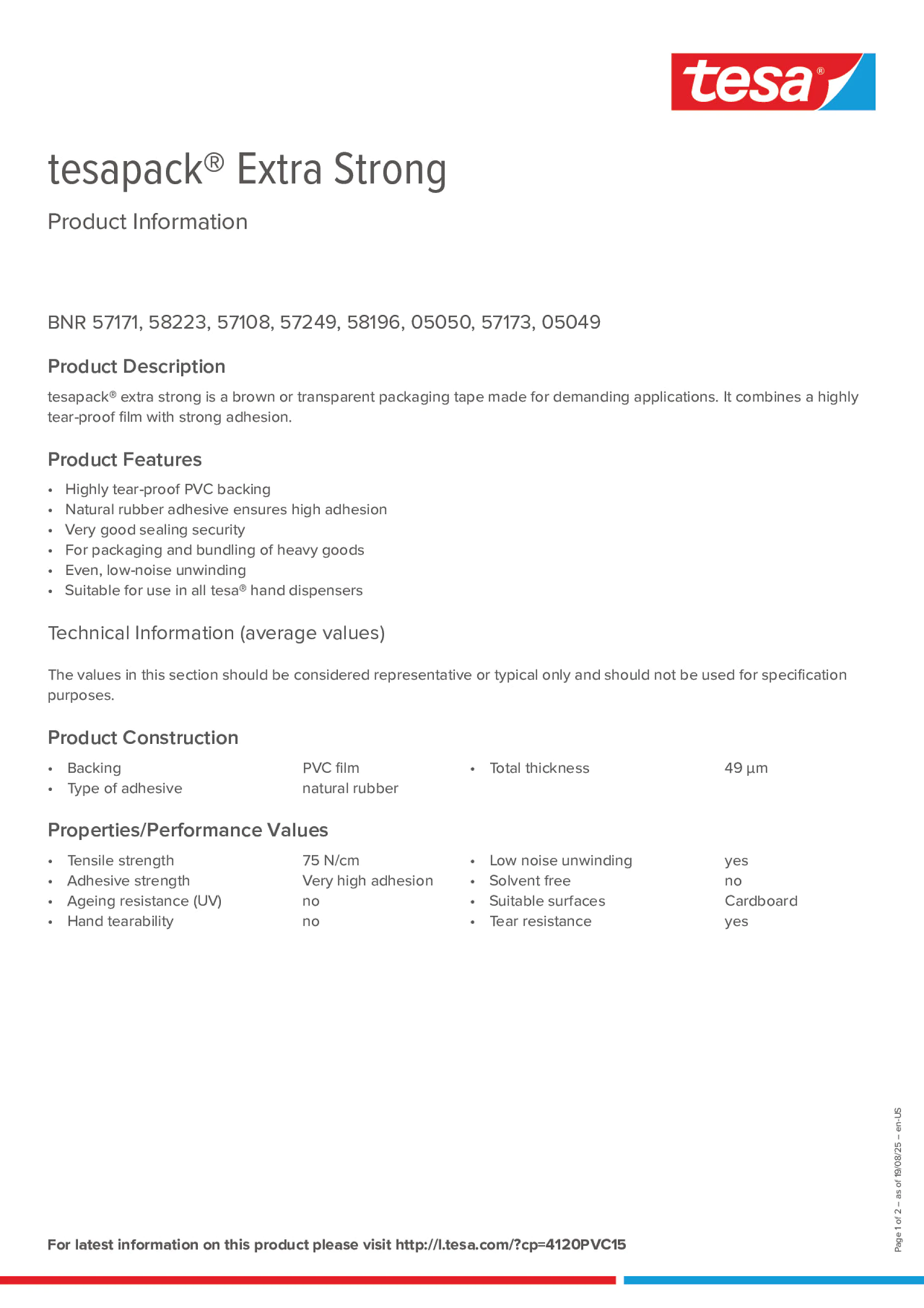 Product information_tesapack® 57249_en