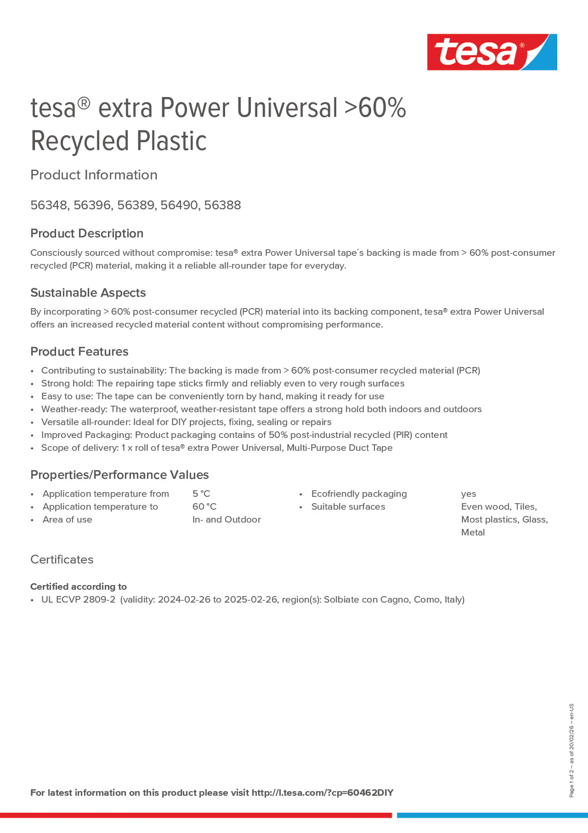 Product information_tesa® extra Power 60462DIY_en