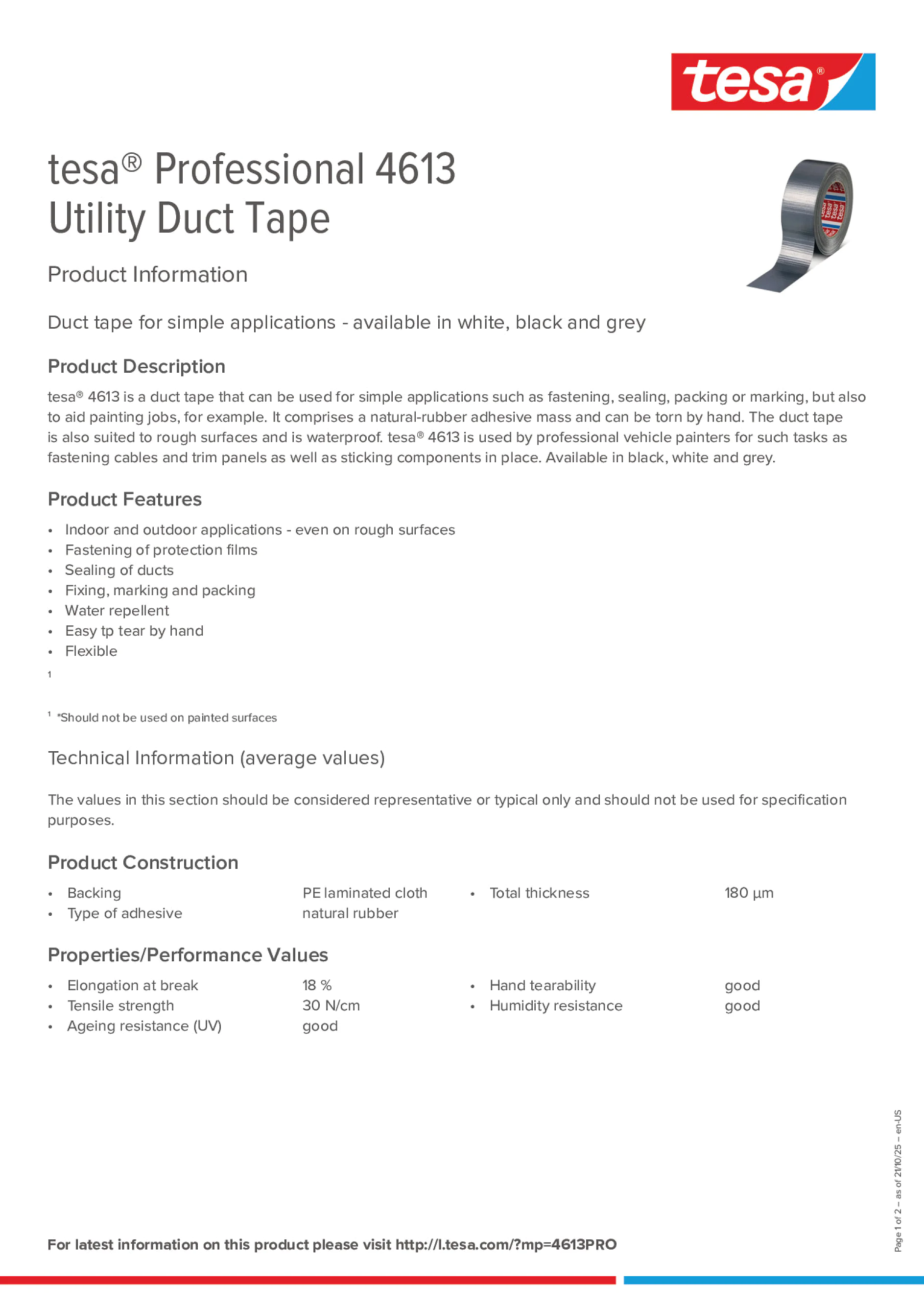 Product information_tesa® Professional 04613_en