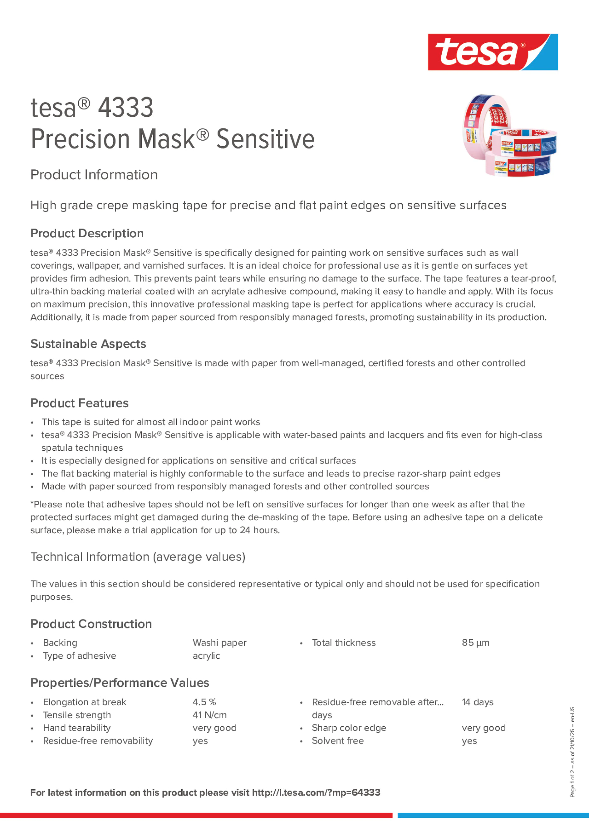 Product information_tesa® 04333_en