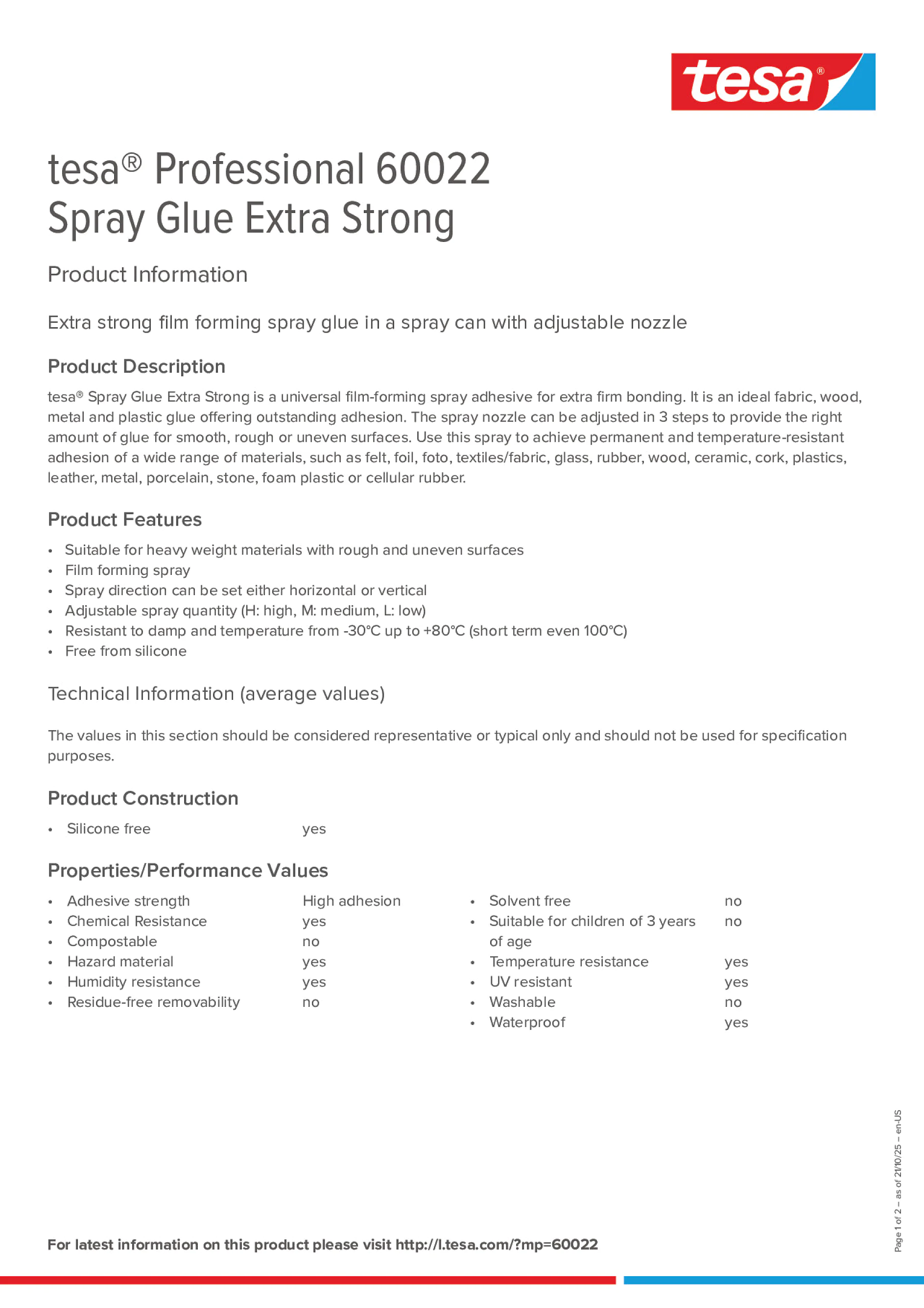 Product information_tesa® Professional 60022_en