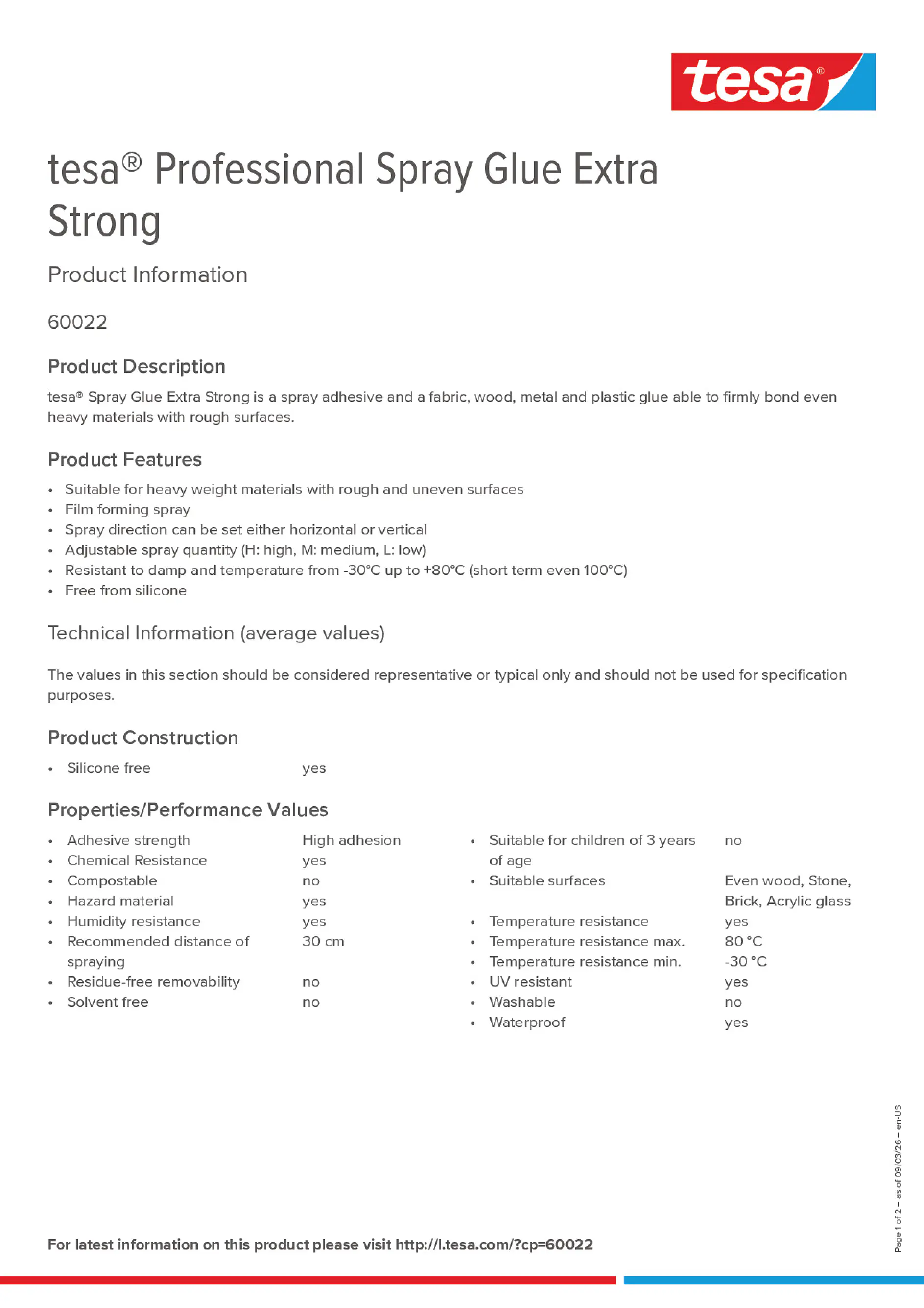 Product information_tesa® Professional 60022_en