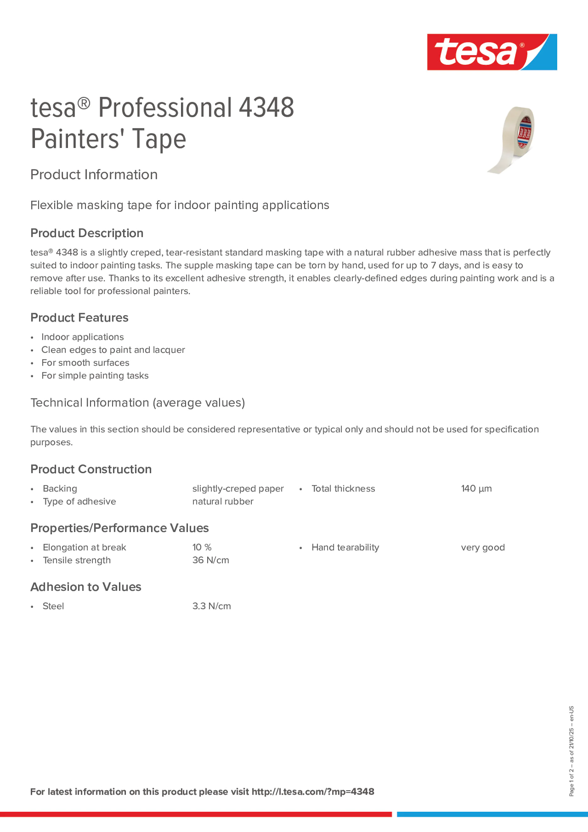 Product information_tesa® Professional 04348_en