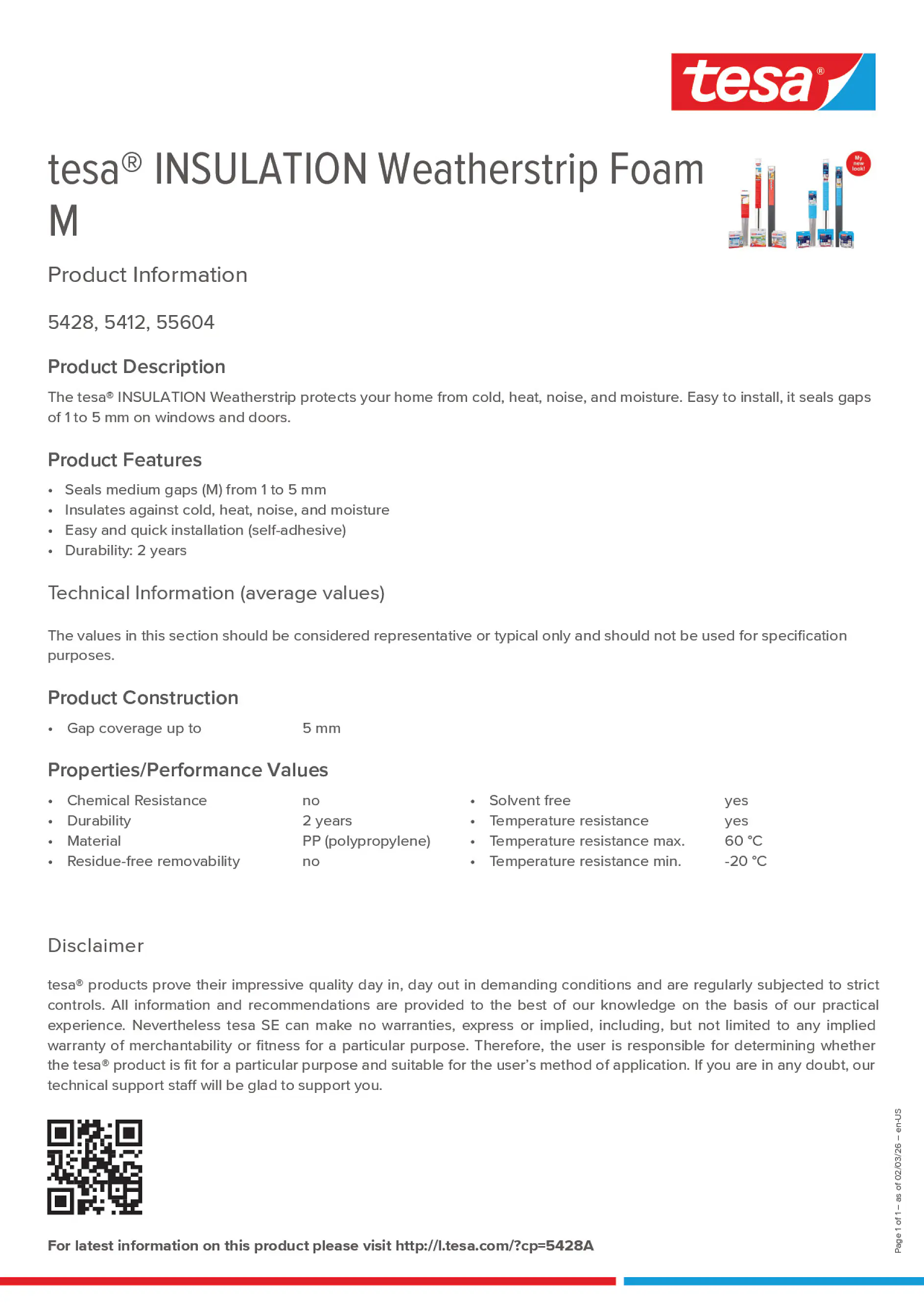 Product information_tesa® 5428A_en