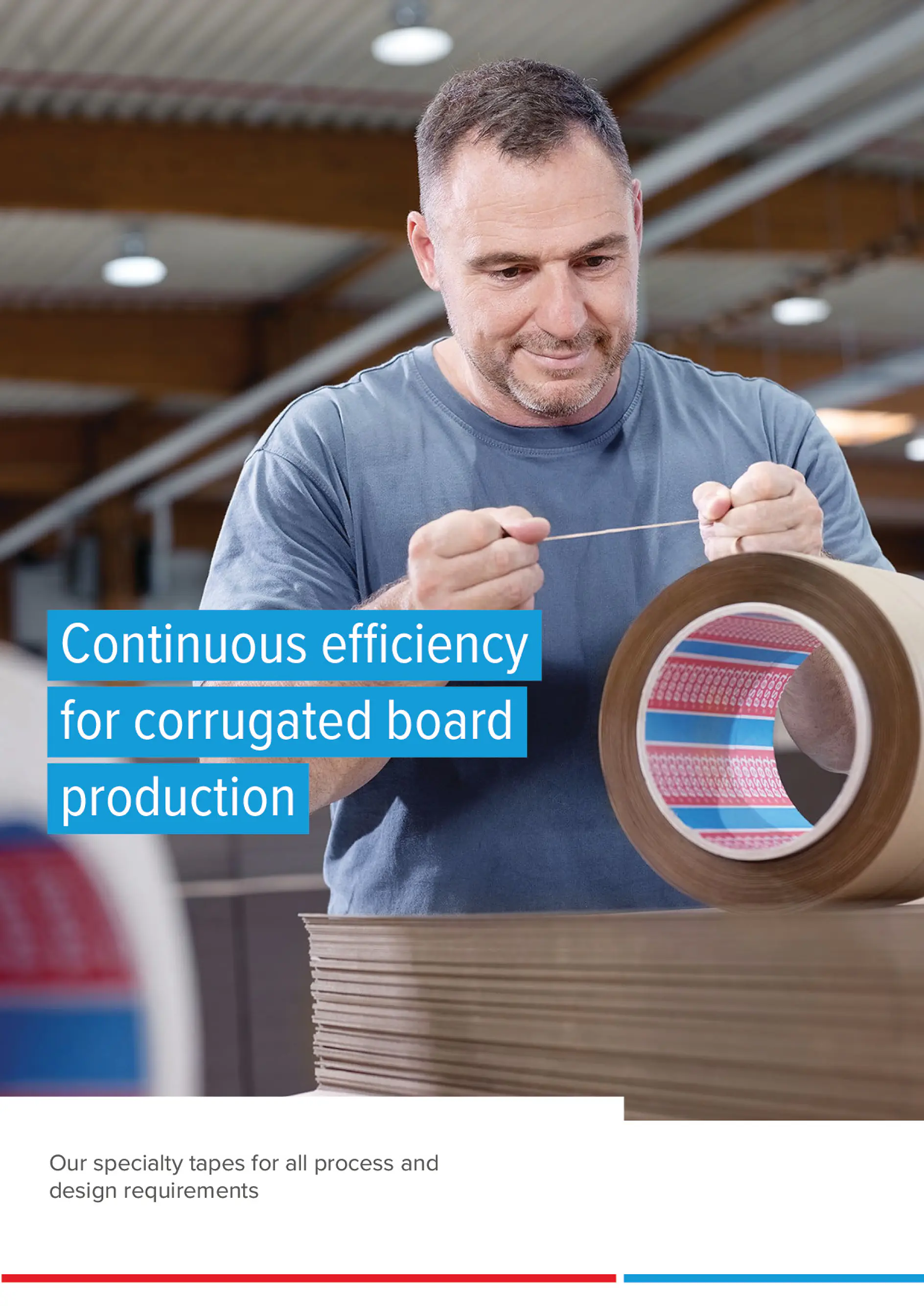 Brochure about our adhesive tape solutions for the corrugated board industry (This text has been generated by AI)