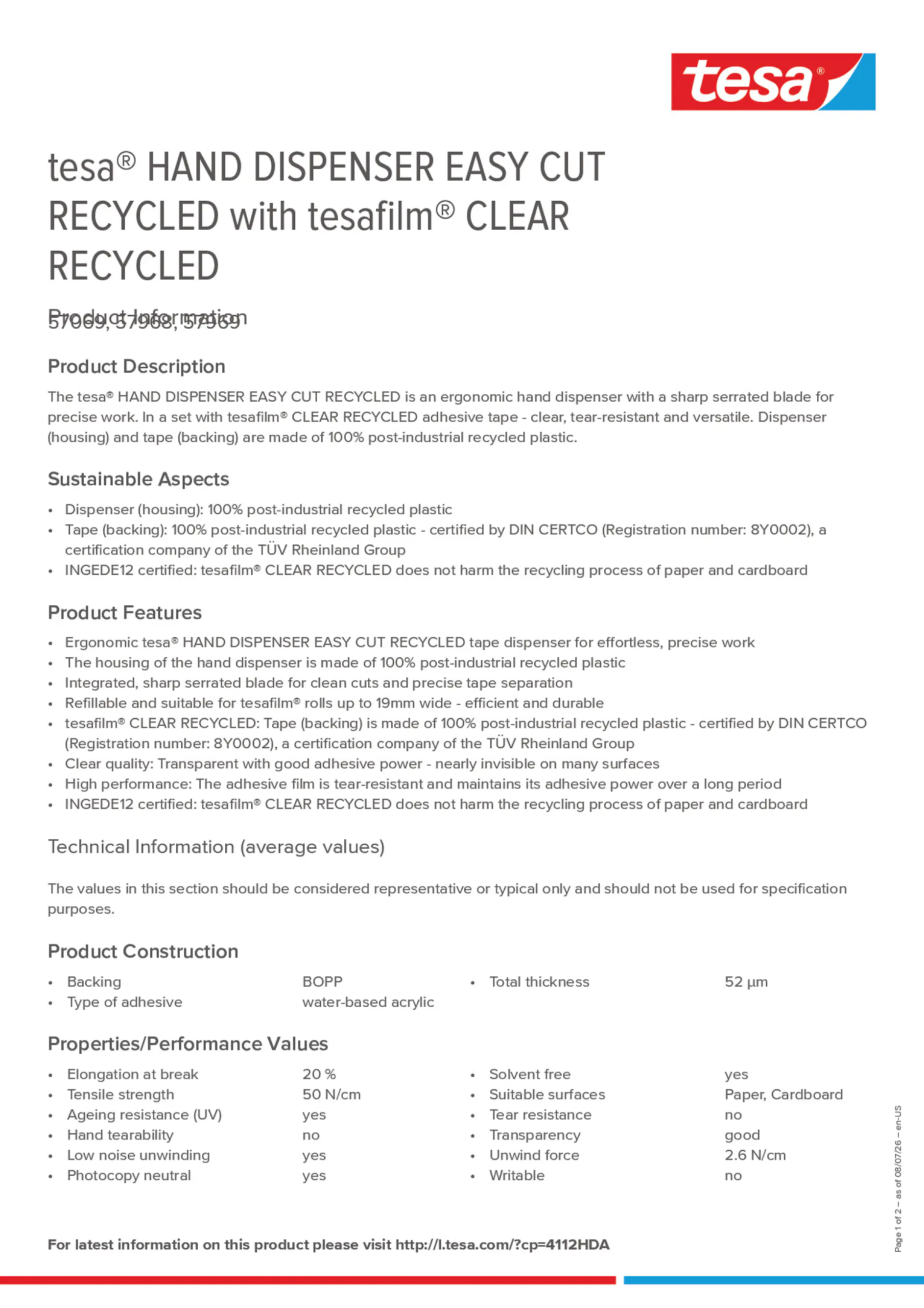 Product information_tesa® 4112HDA_en