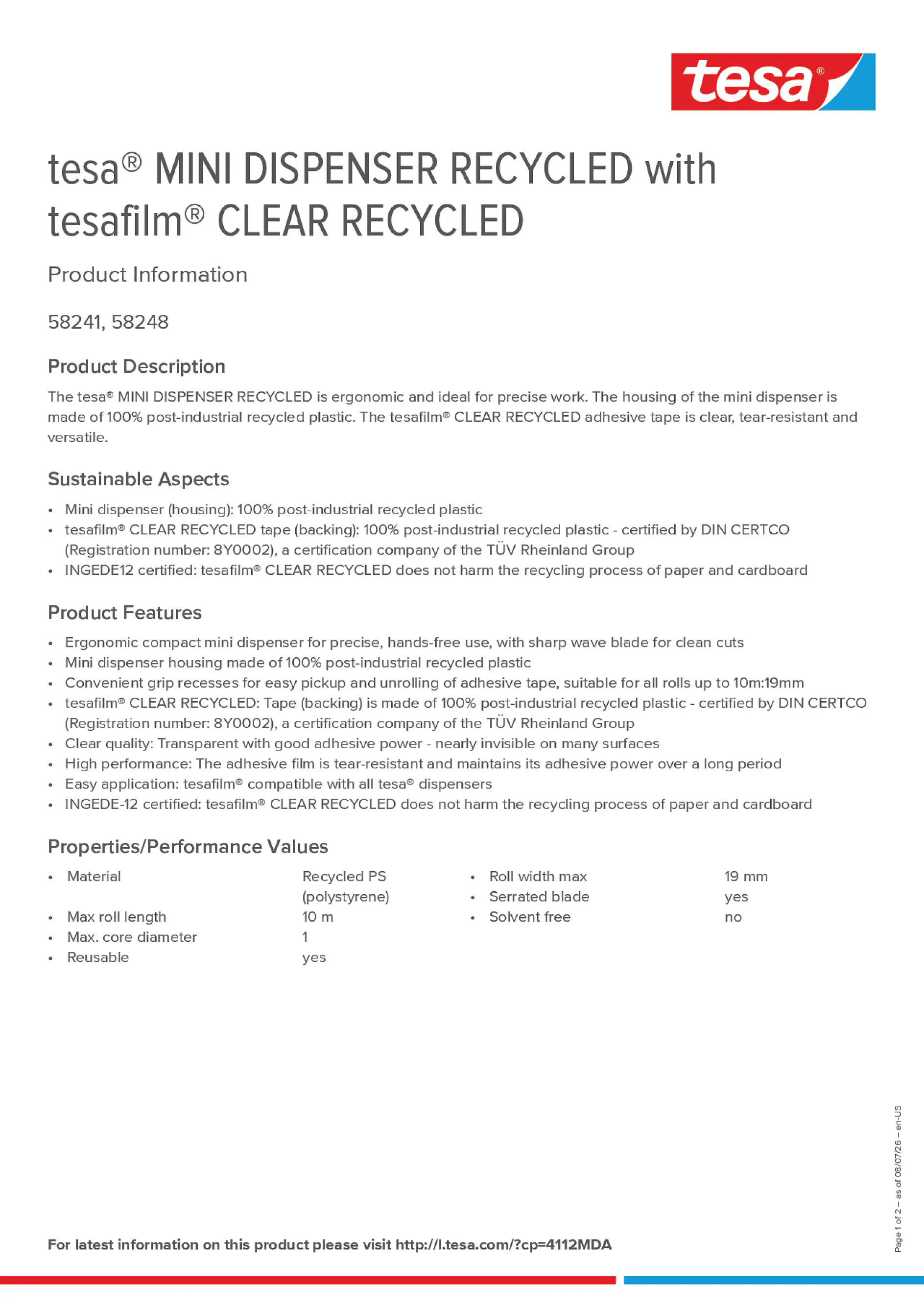Product information_tesa® 4112MDA_en