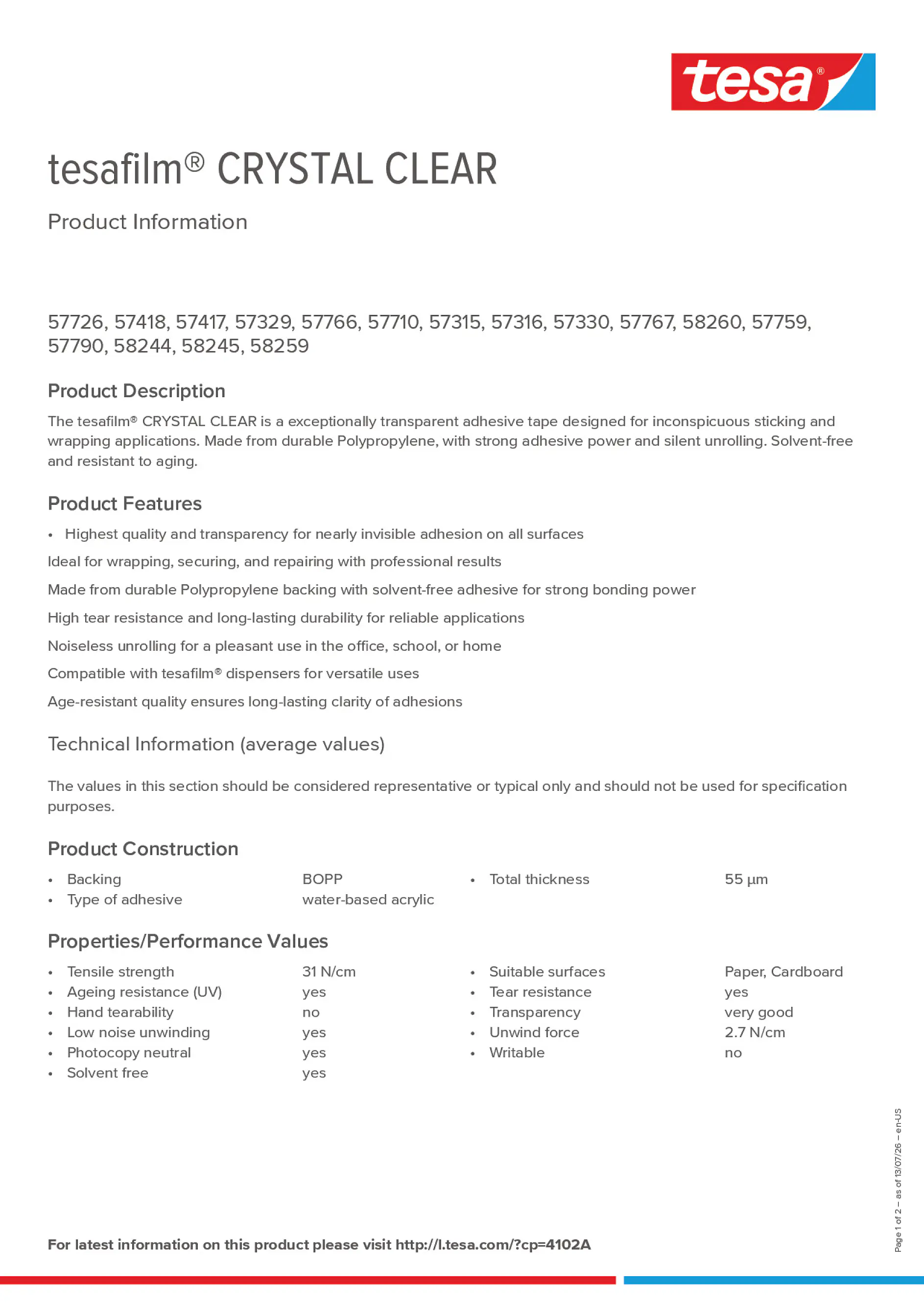 Product information_tesafilm® 4102A_en