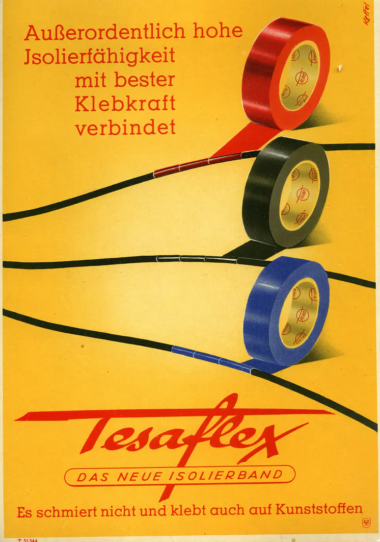 1951: Advertisement for Tesaflex (Germany)
