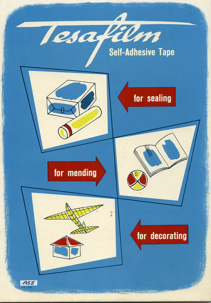 1955: Advertisement for Tesafilm (United Kingdom)