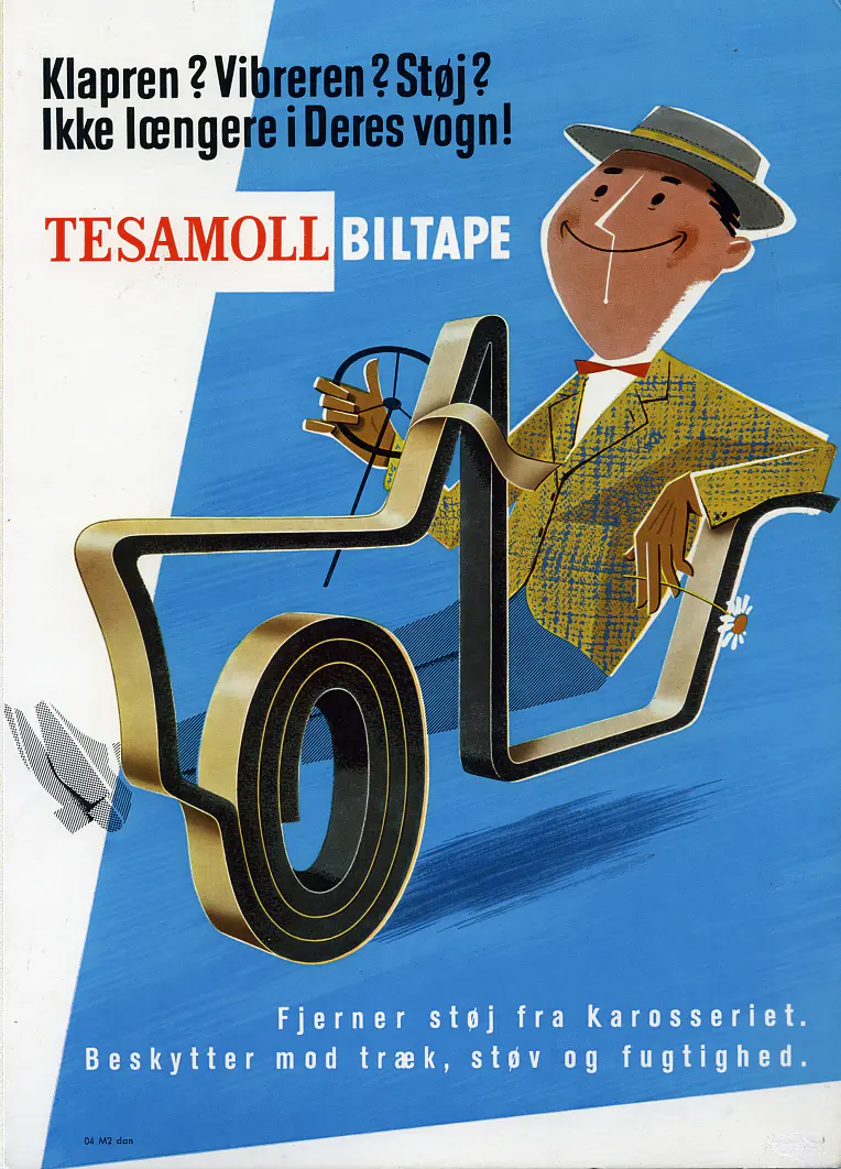 1960: Advertisement for Tesamoll (Denmark)