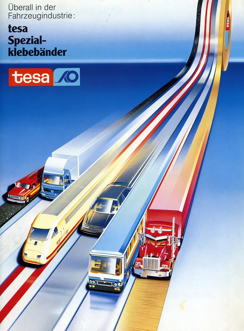 1990: Advertising for tesa special adhesive tapes (Germany)